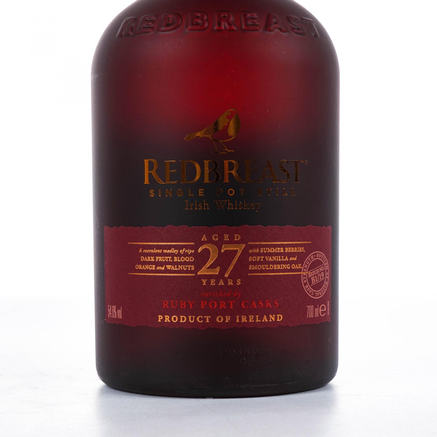 Redbreast 知更鸟 27年 首版 2019