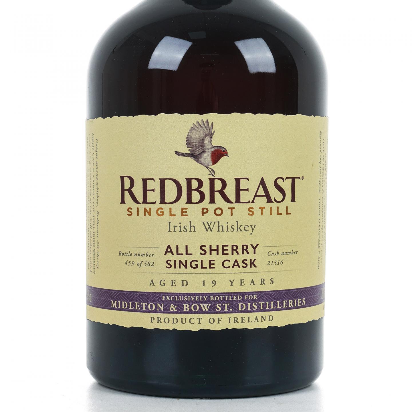 Redbreast 知更鸟 19年 2000 雪莉单桶 LMDW限定