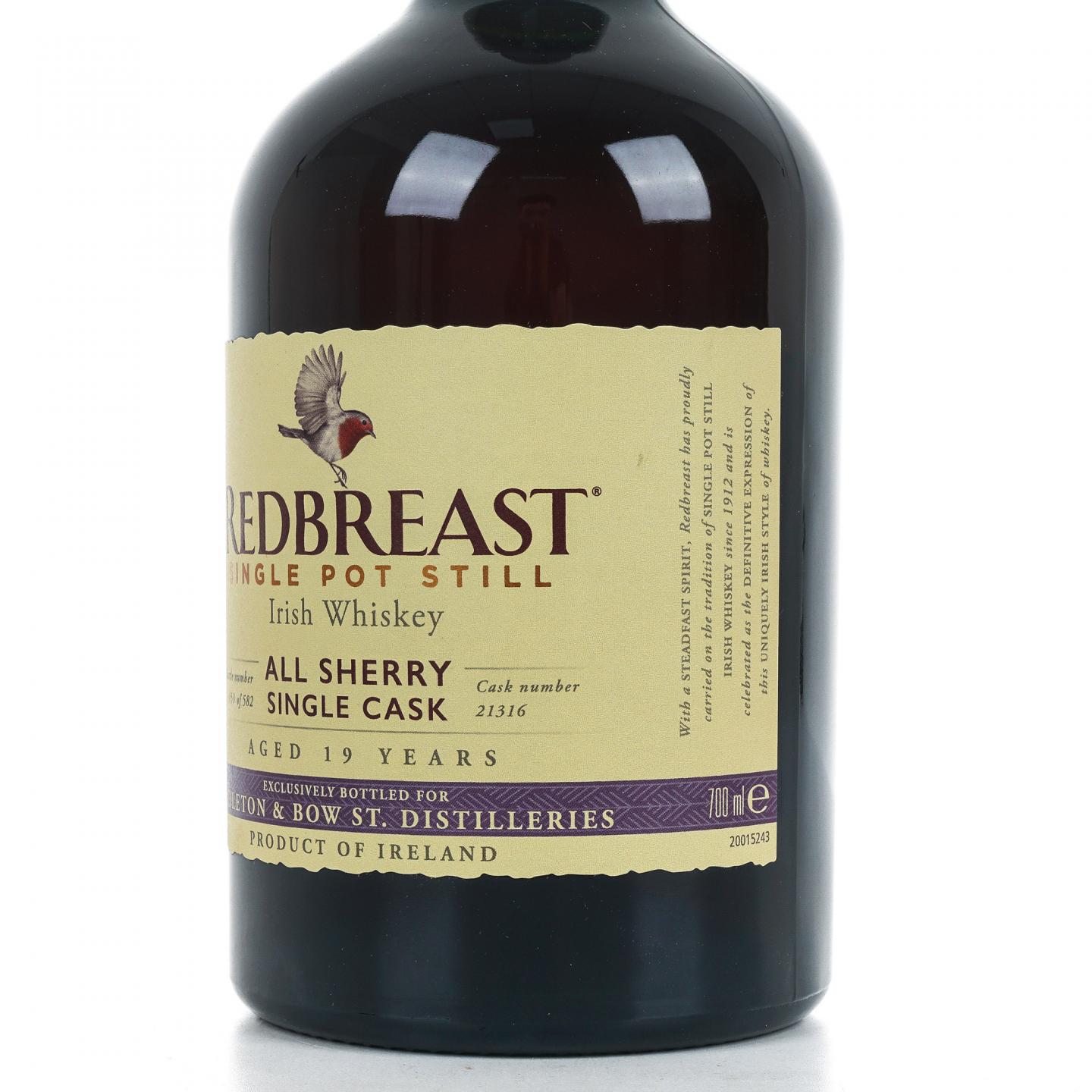 Redbreast 知更鸟 19年 2000 雪莉单桶 LMDW限定