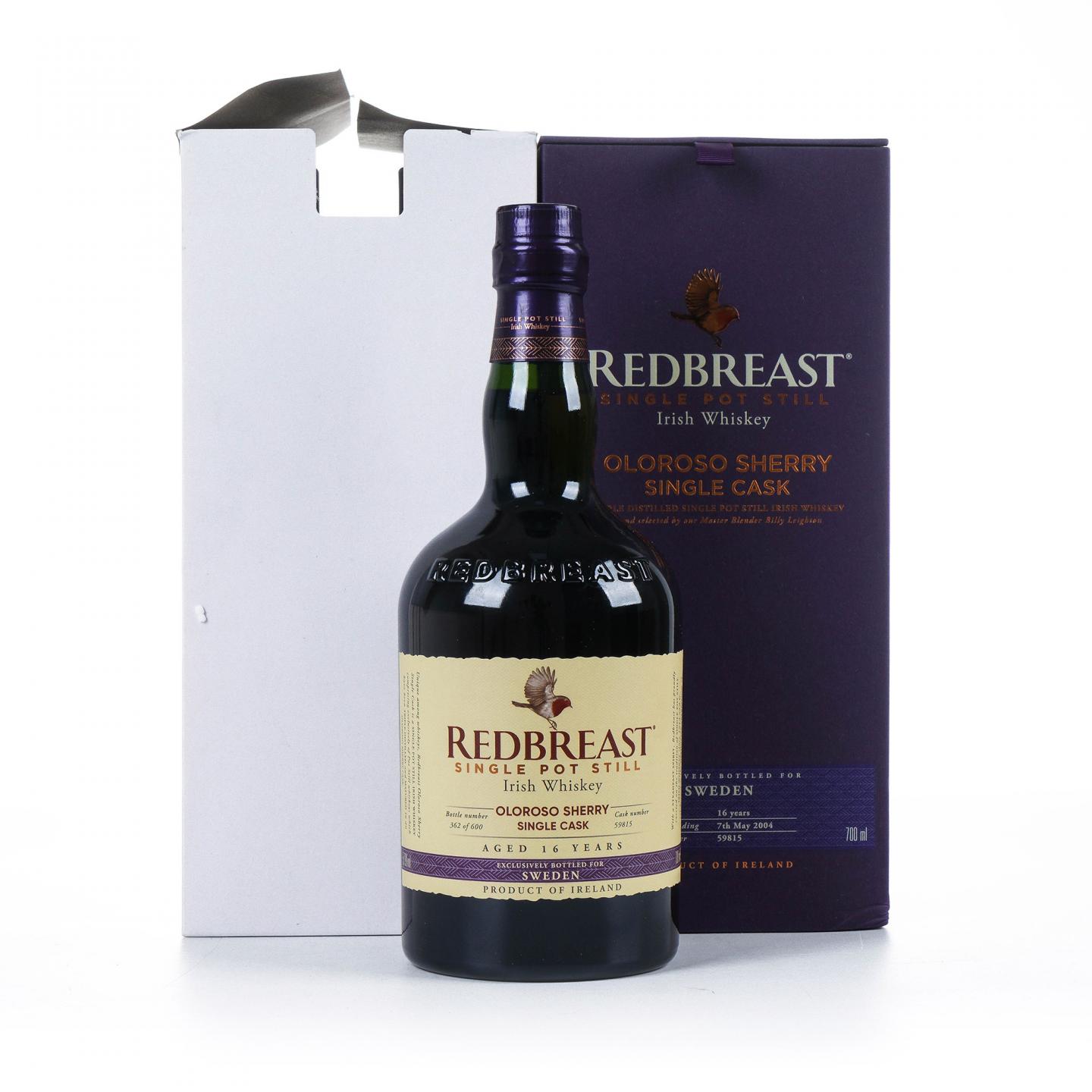 Redbreast 知更鸟 16年 2004 雪莉单桶 单壶威士忌