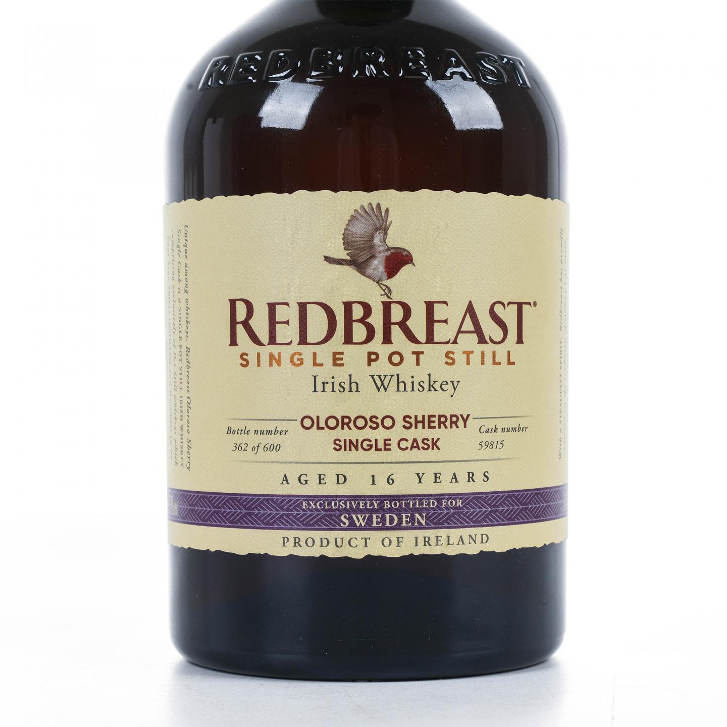 Redbreast 知更鸟 16年 2004 雪莉单桶 单壶威士忌