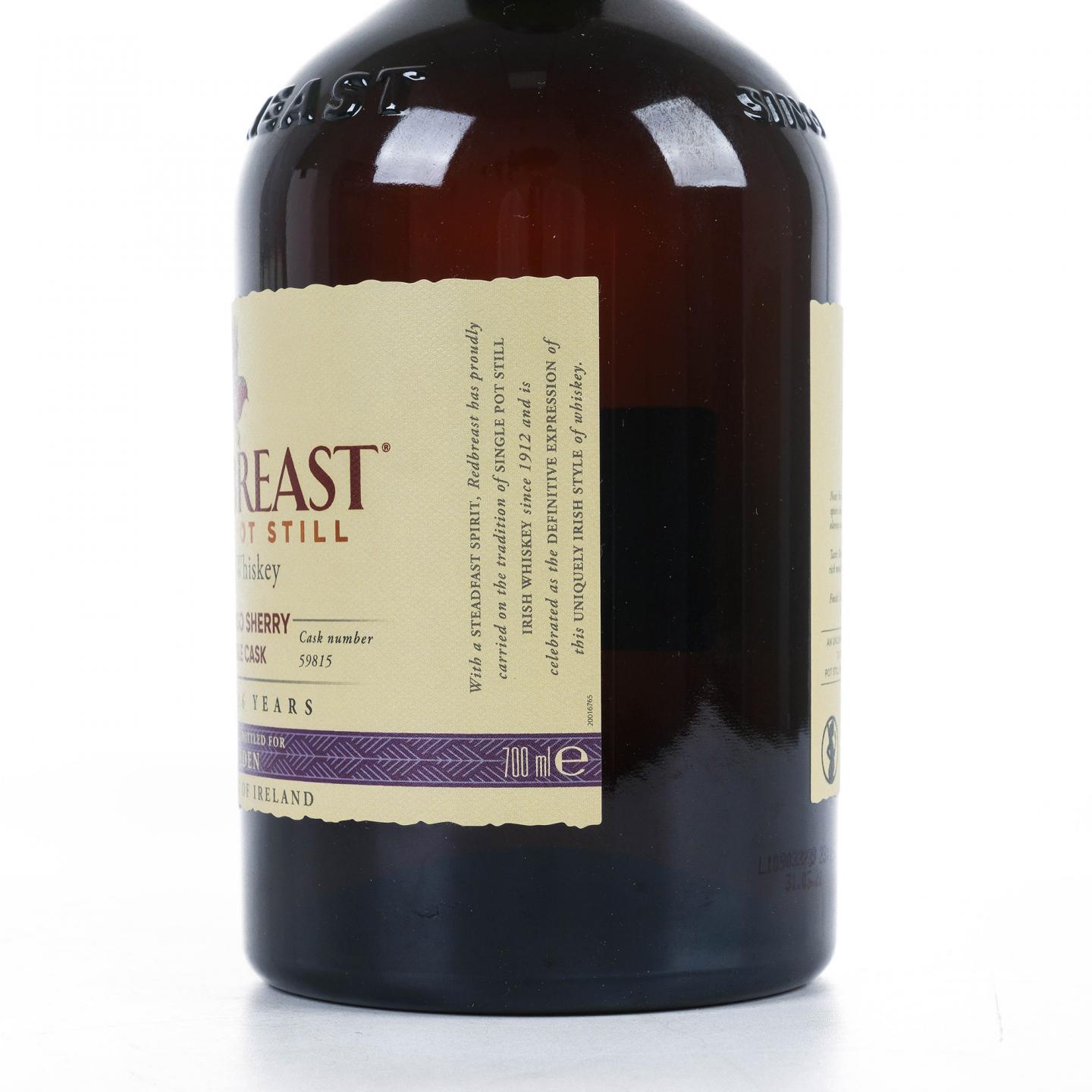 Redbreast 知更鸟 16年 2004 雪莉单桶 单壶威士忌