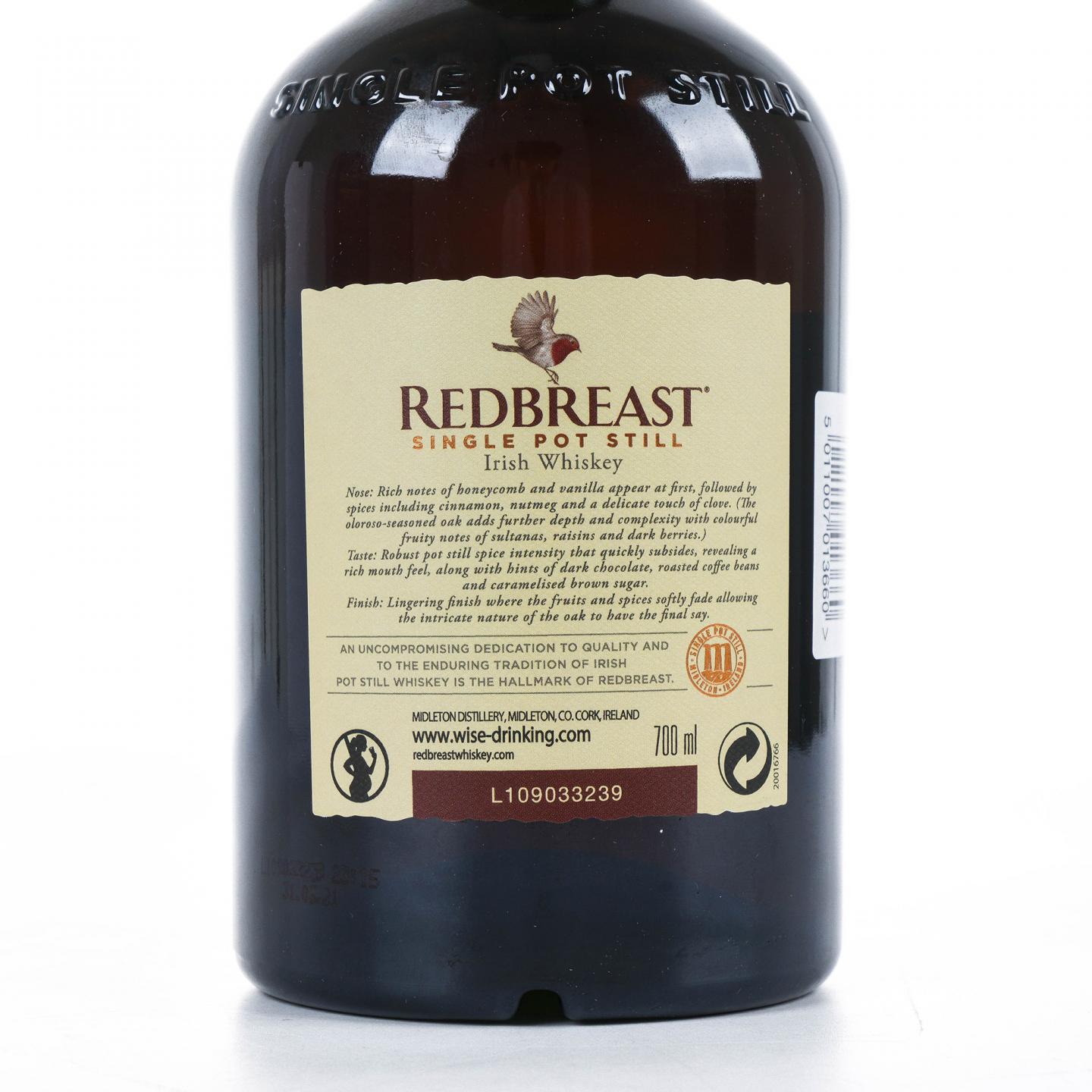 Redbreast 知更鸟 16年 2004 雪莉单桶 单壶威士忌
