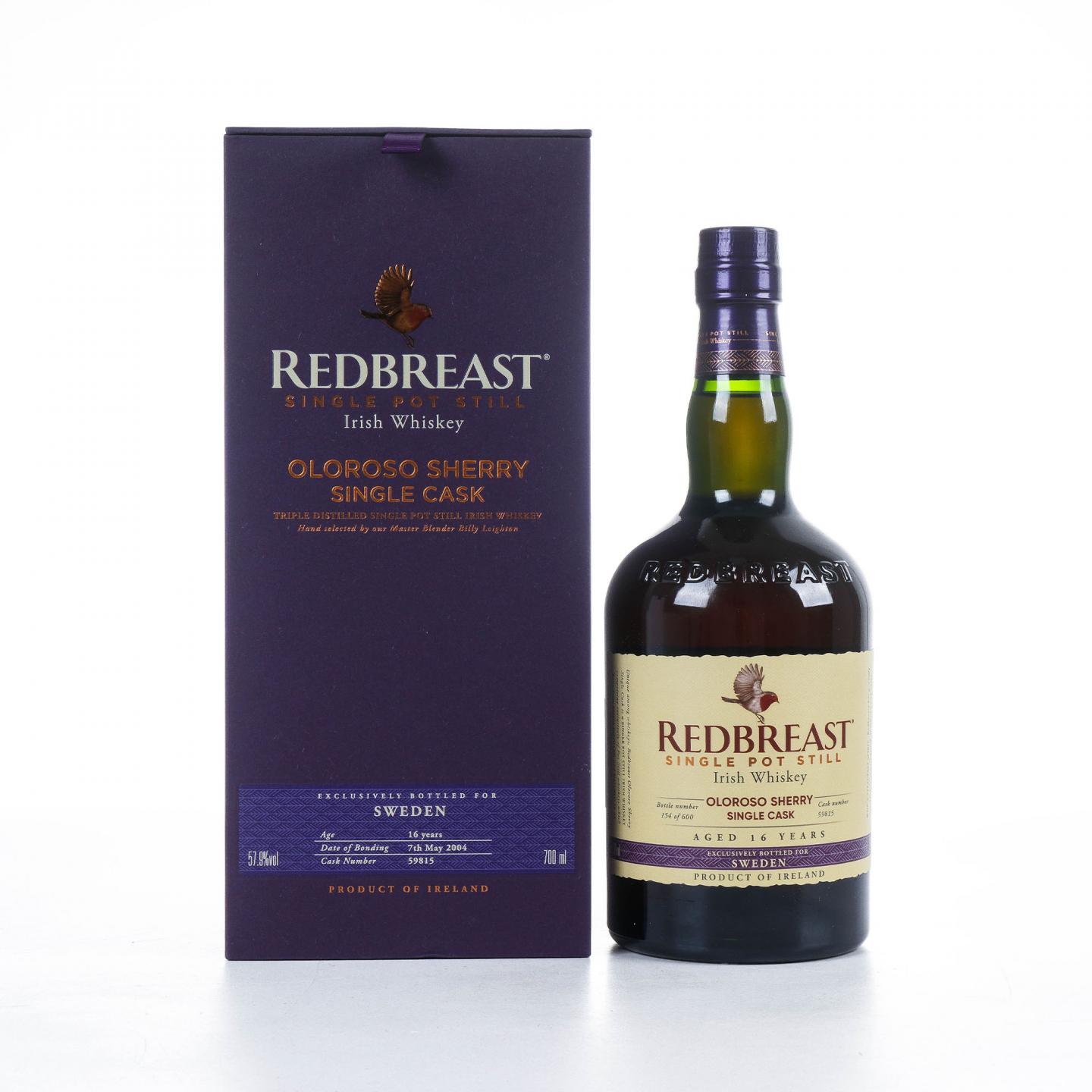 Redbreast 知更鸟 16年 2004 雪莉单桶 单壶威士忌