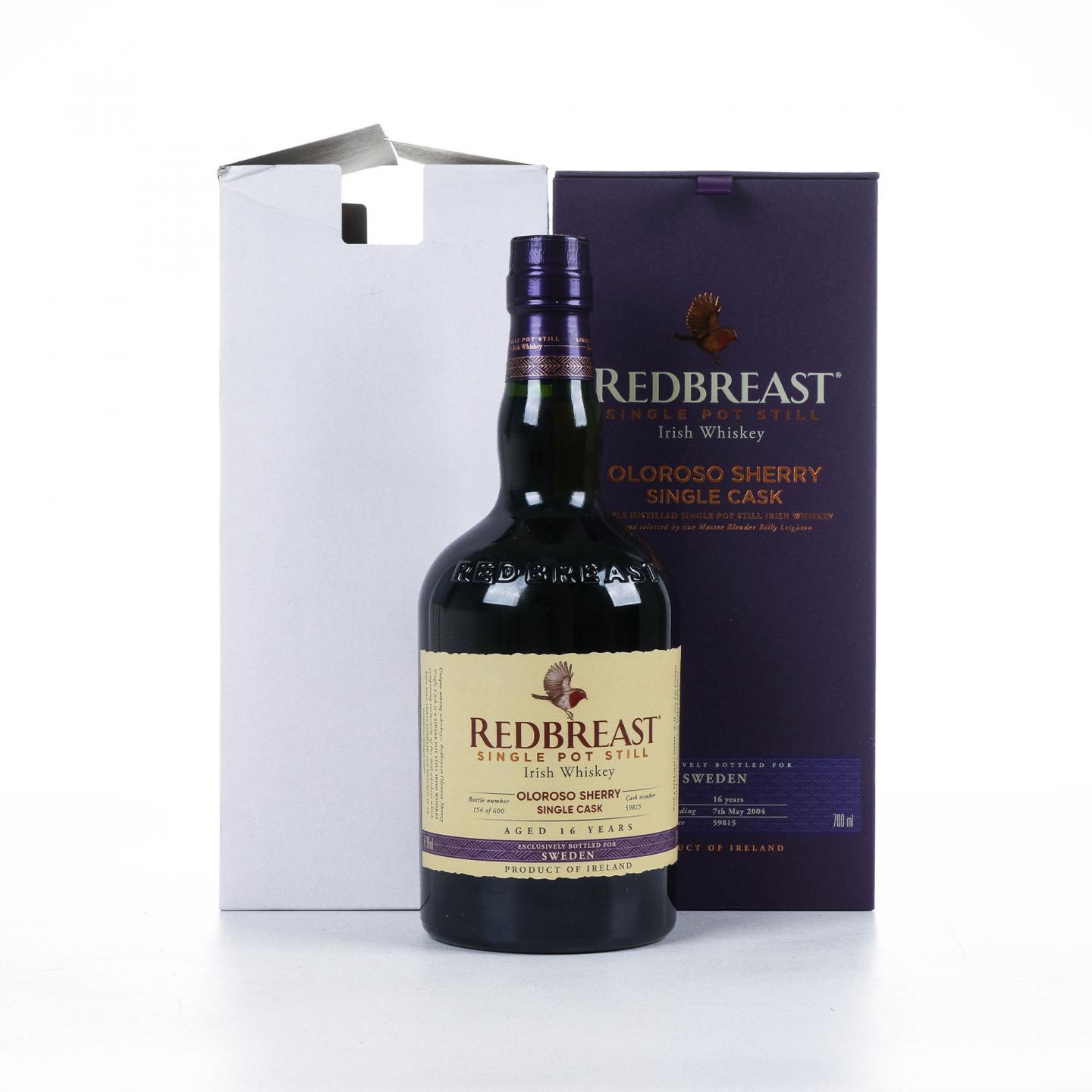 Redbreast 知更鸟 16年 2004 雪莉单桶 单壶威士忌