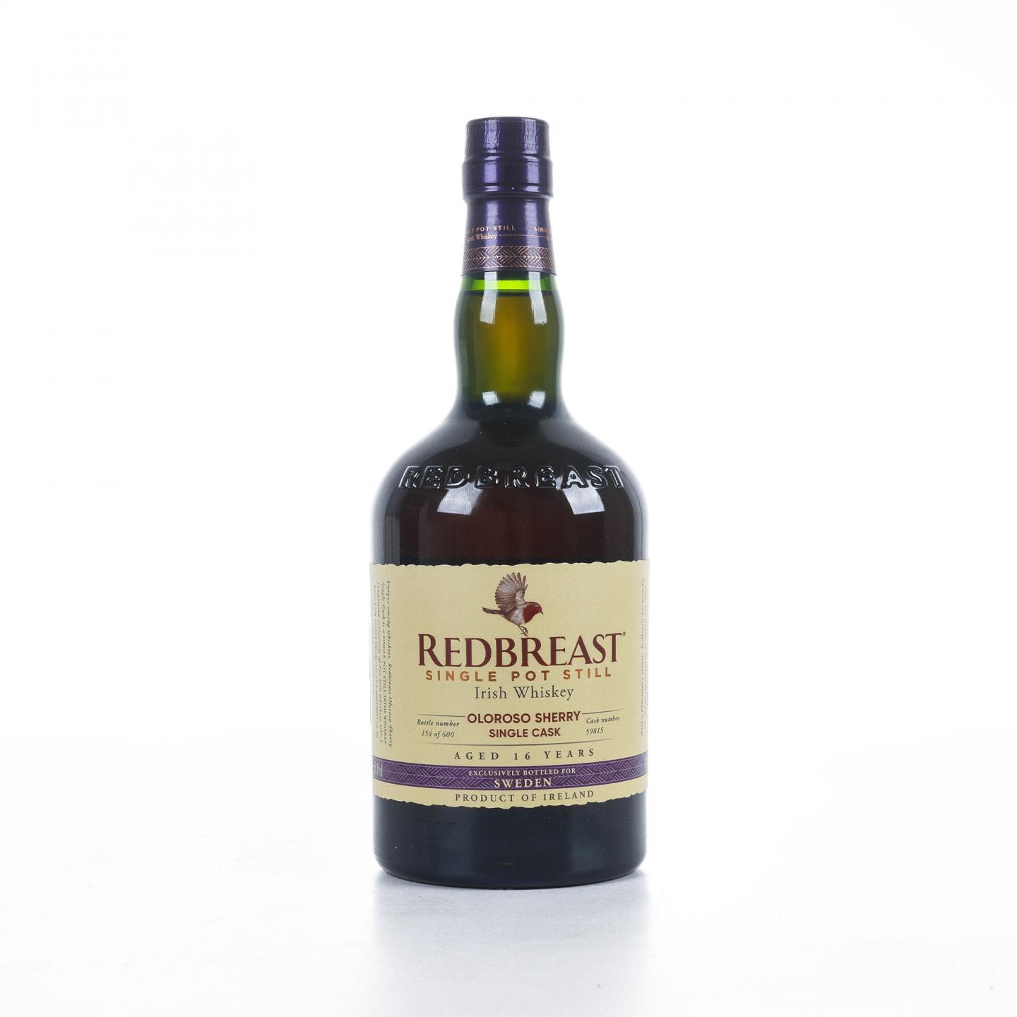 Redbreast 知更鸟 16年 2004 雪莉单桶 单壶威士忌