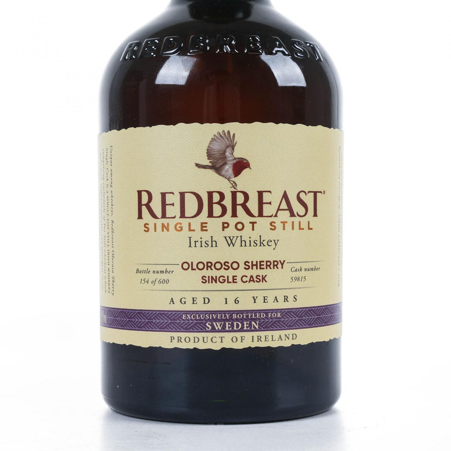 Redbreast 知更鸟 16年 2004 雪莉单桶 单壶威士忌