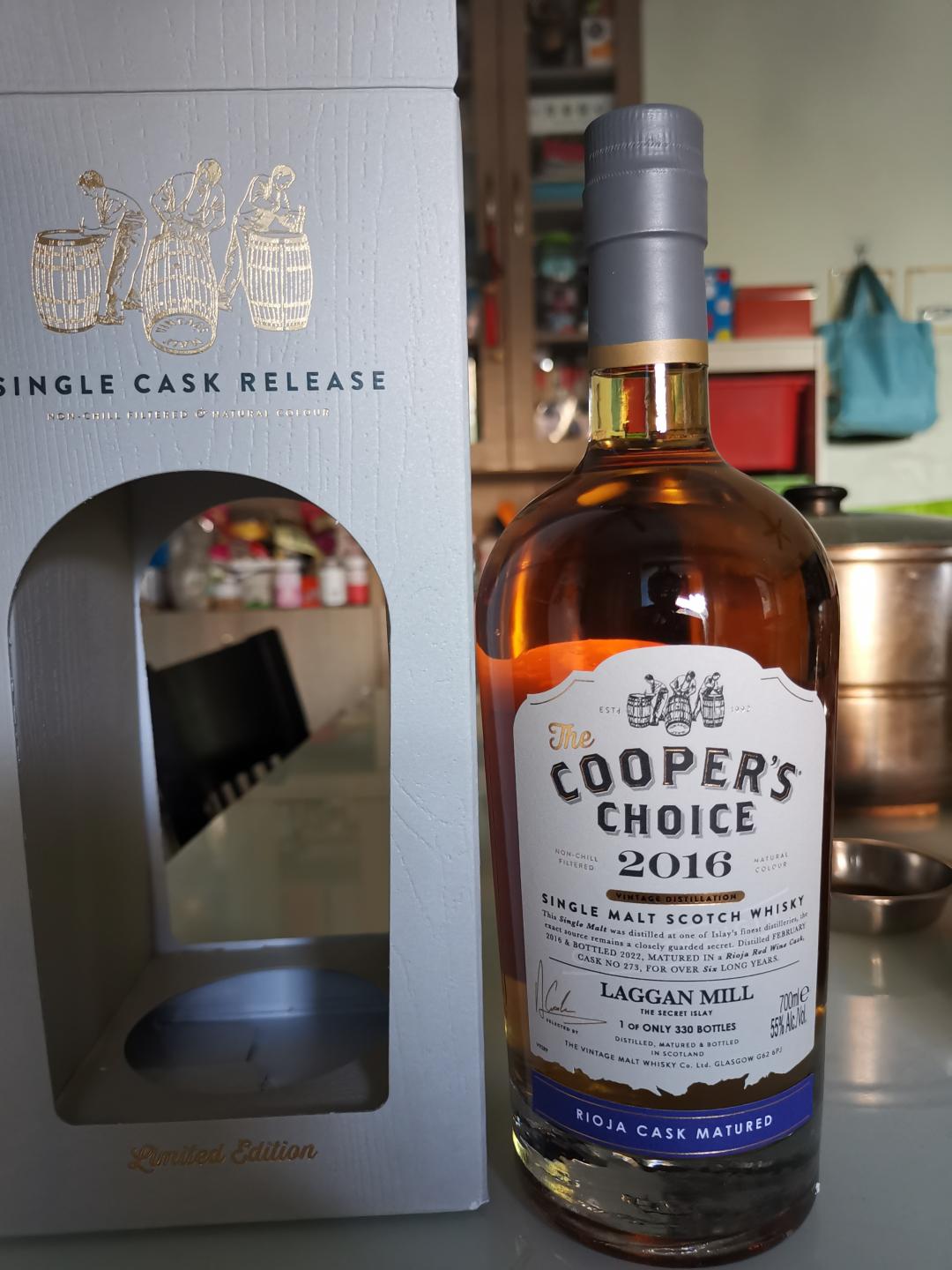 库珀之选 拉根磨坊（乐加维林） 6年单桶