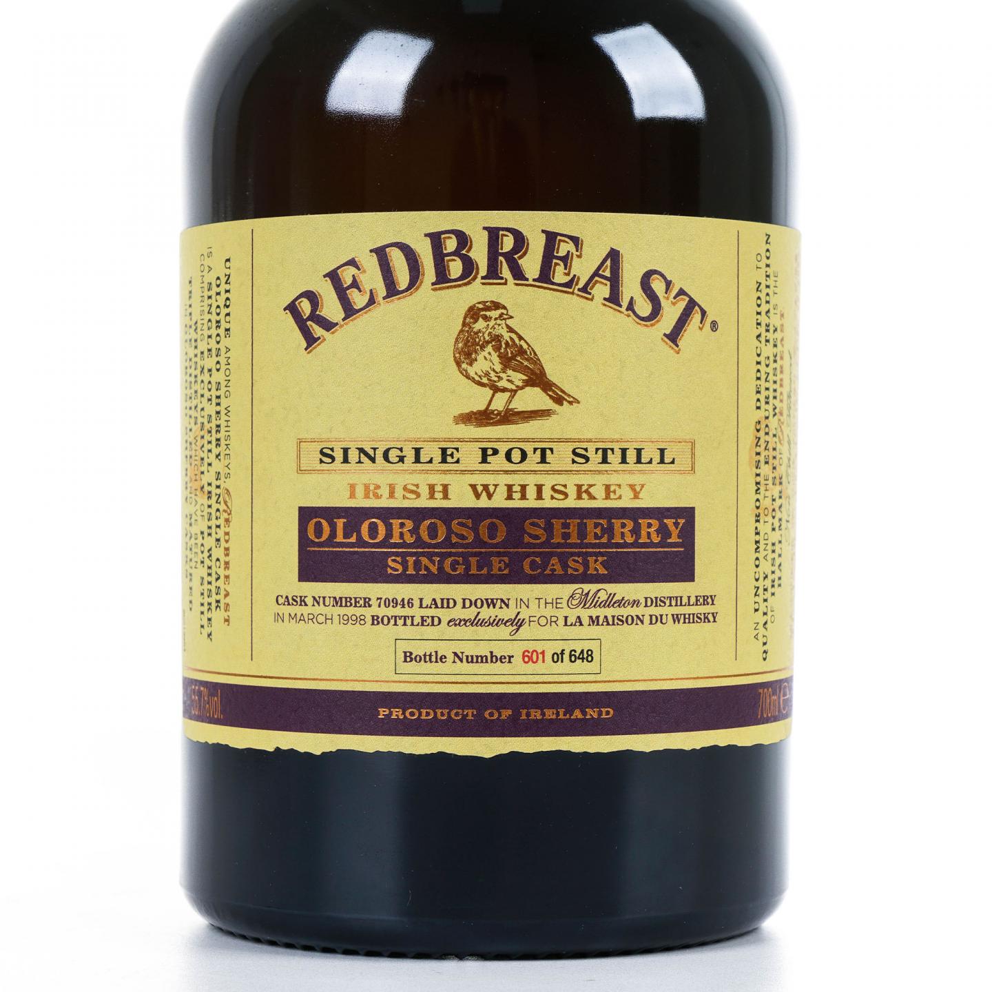 Redbreast 知更鸟 19年 1998-2017 雪莉单桶 LMDW限定