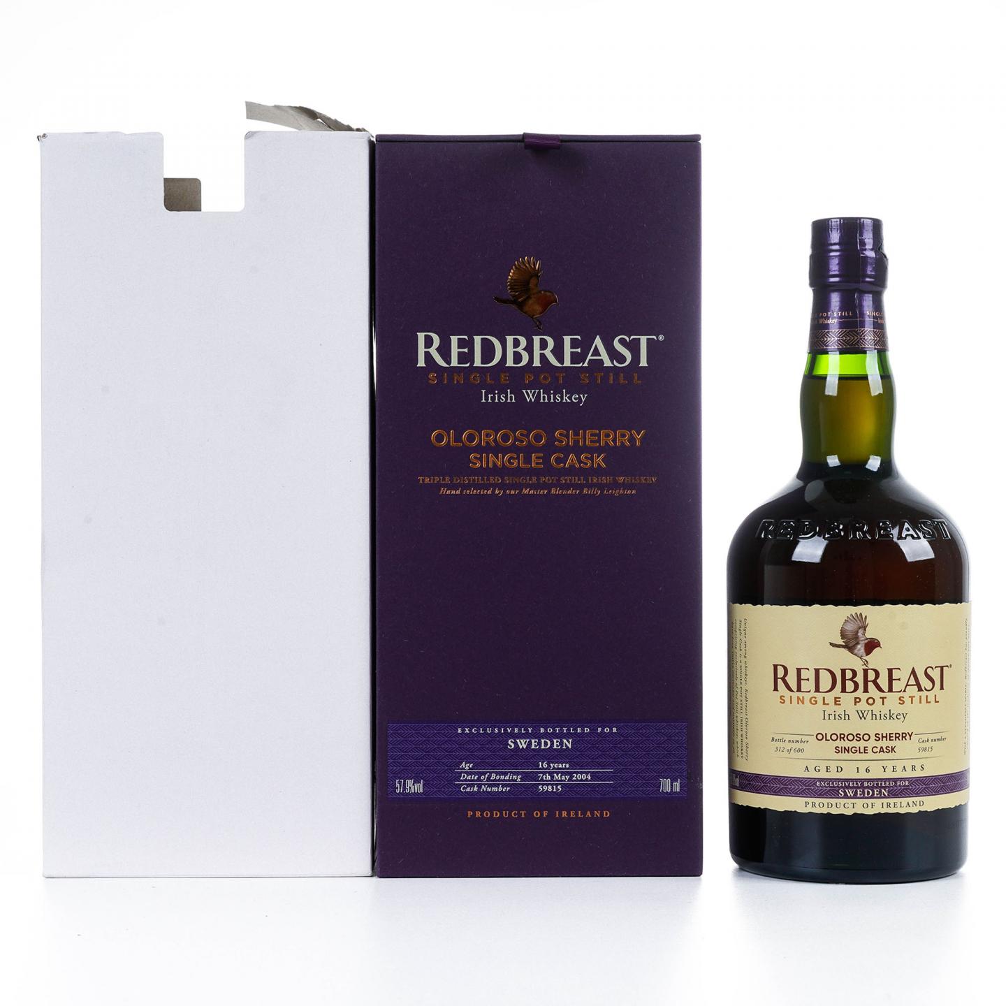 Redbreast 知更鸟 16年 2004 雪莉单桶 单壶威士忌