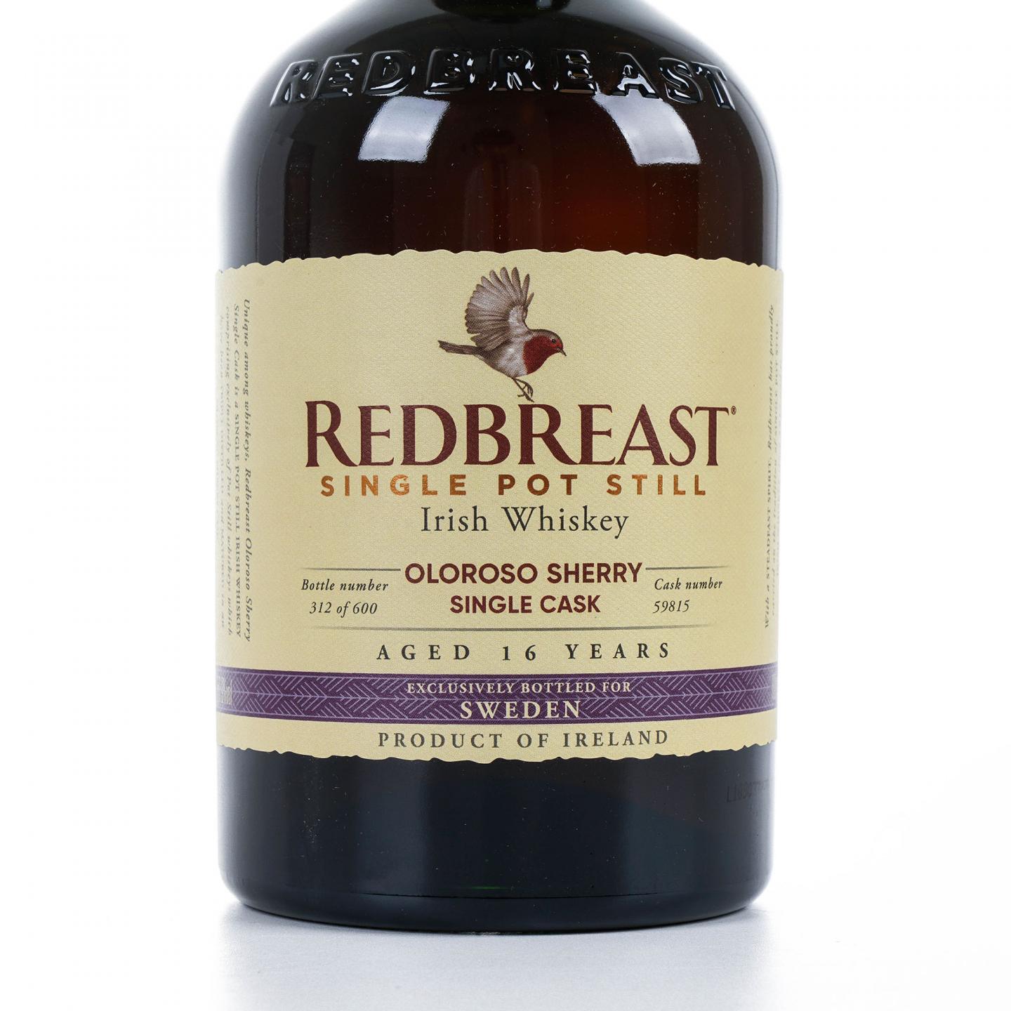 Redbreast 知更鸟 16年 2004 雪莉单桶 单壶威士忌