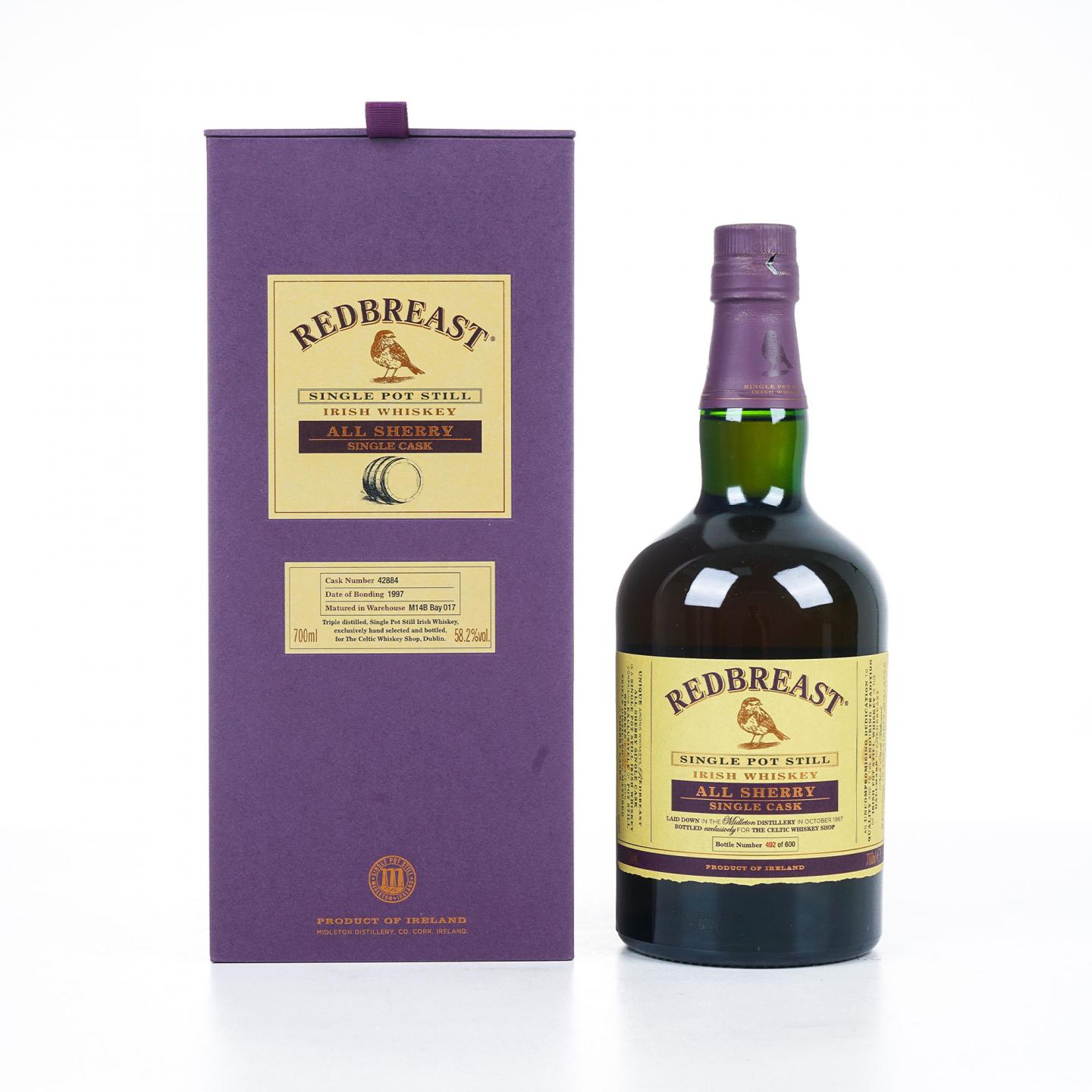Redbreast 知更鸟 20年 1997 雪莉单桶 单壶威士忌