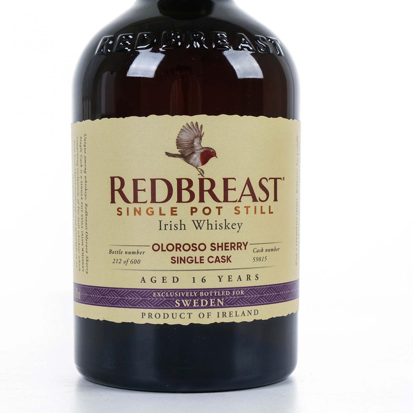 Redbreast 知更鸟 16年 2004 雪莉单桶 单壶威士忌 57.9%