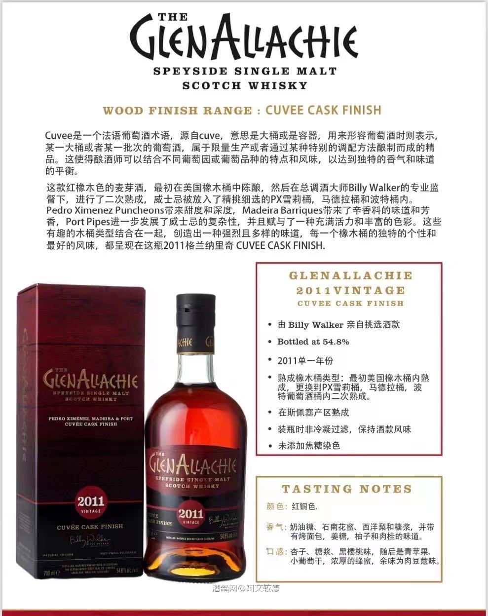 格兰纳里奇2011品鉴记录<p class='p'/>酒体清澈,红铜色,54.8%,瓶…