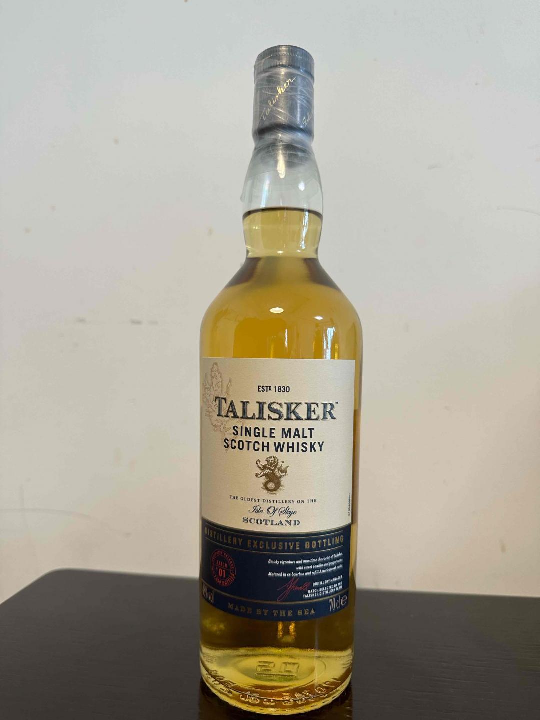 包邮.限量6000支，泰斯卡酒厂特别装瓶talisker