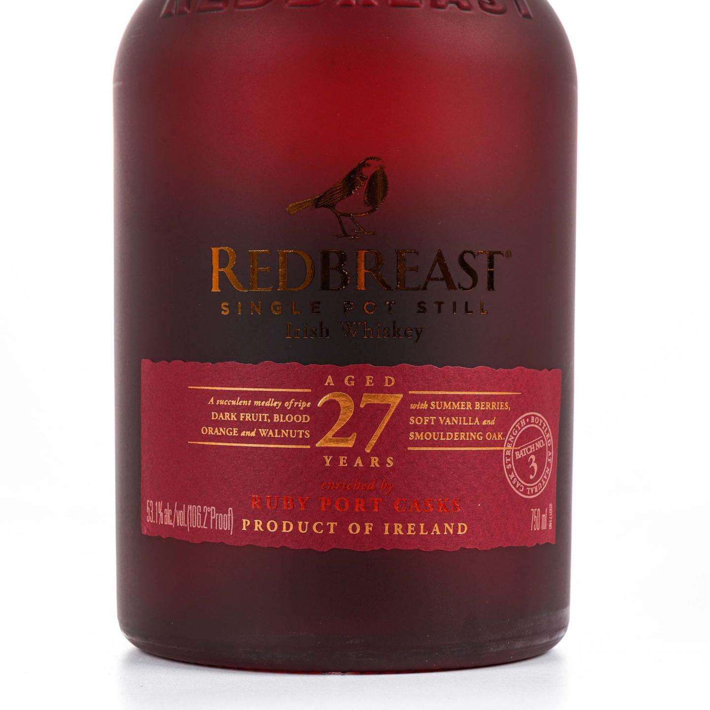 Redbreast 知更鸟 27年 第三版