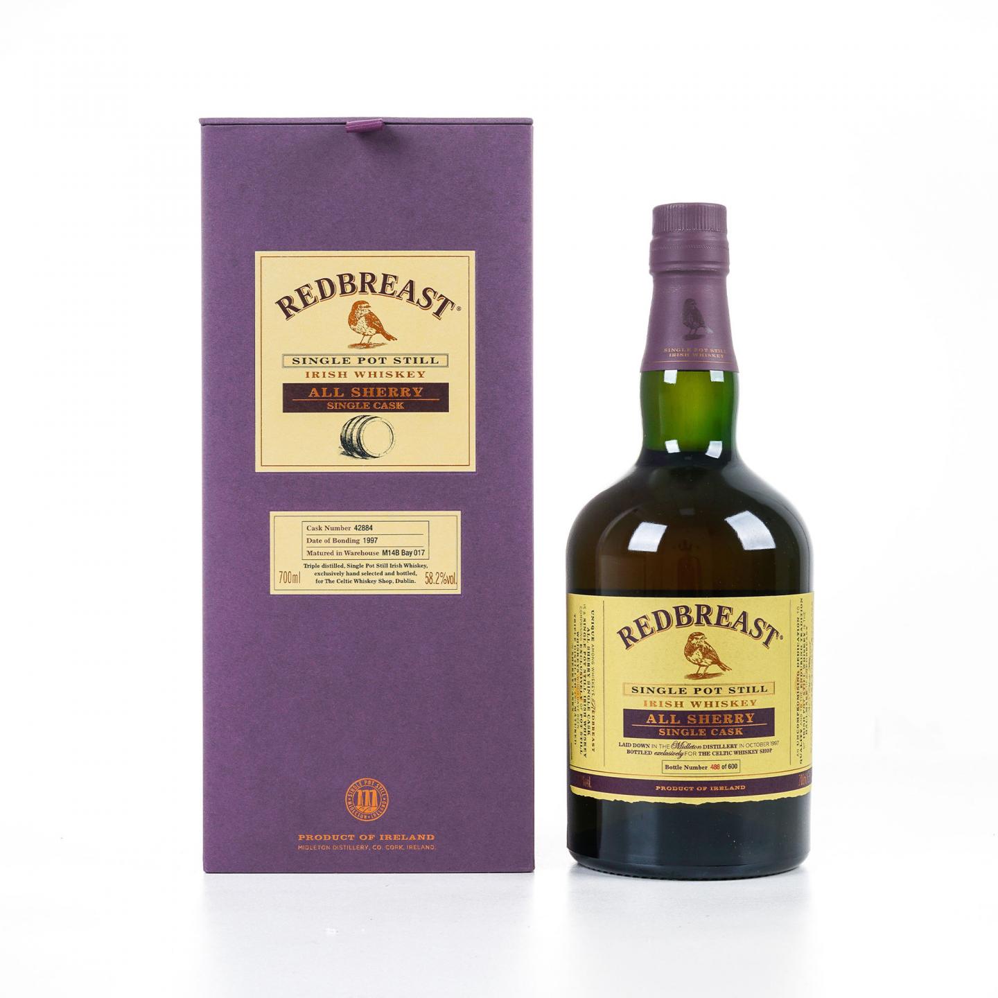 Redbreast 知更鸟 20年 1997 雪莉单桶 单壶威士忌