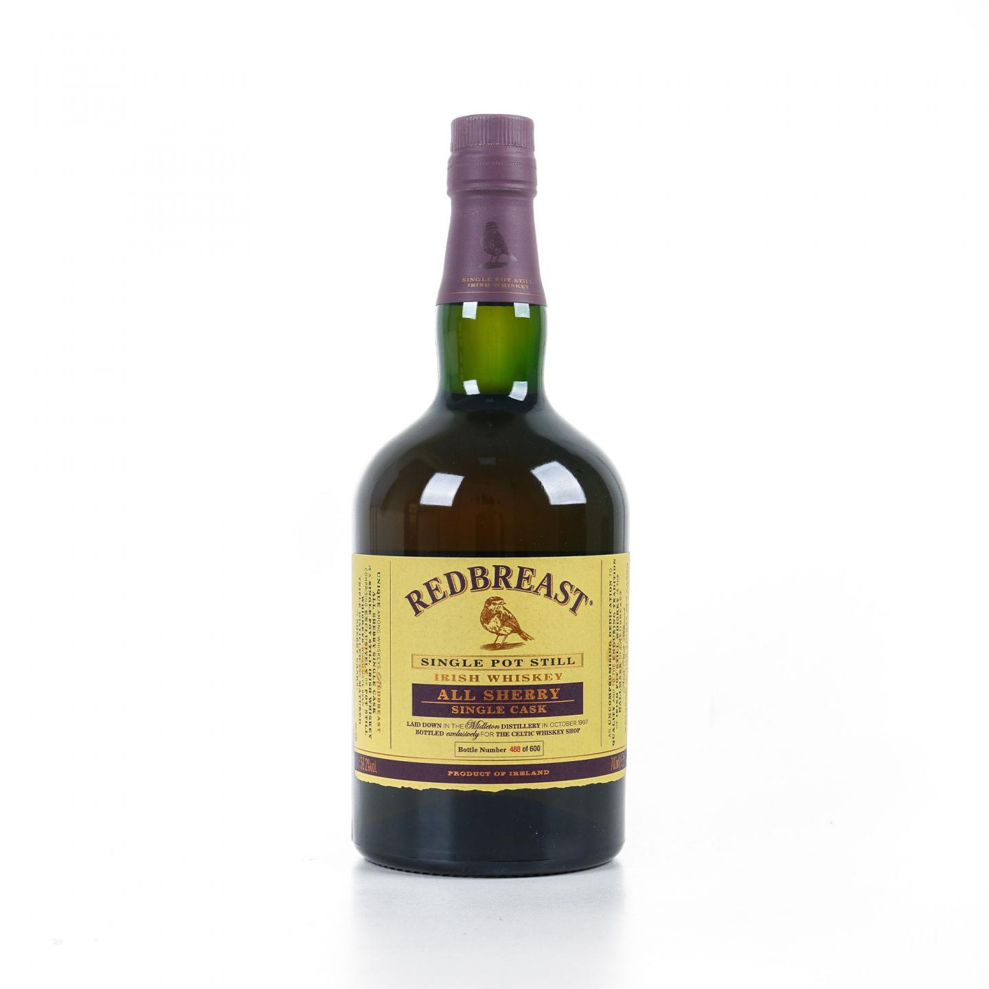 Redbreast 知更鸟 20年 1997 雪莉单桶 单壶威士忌
