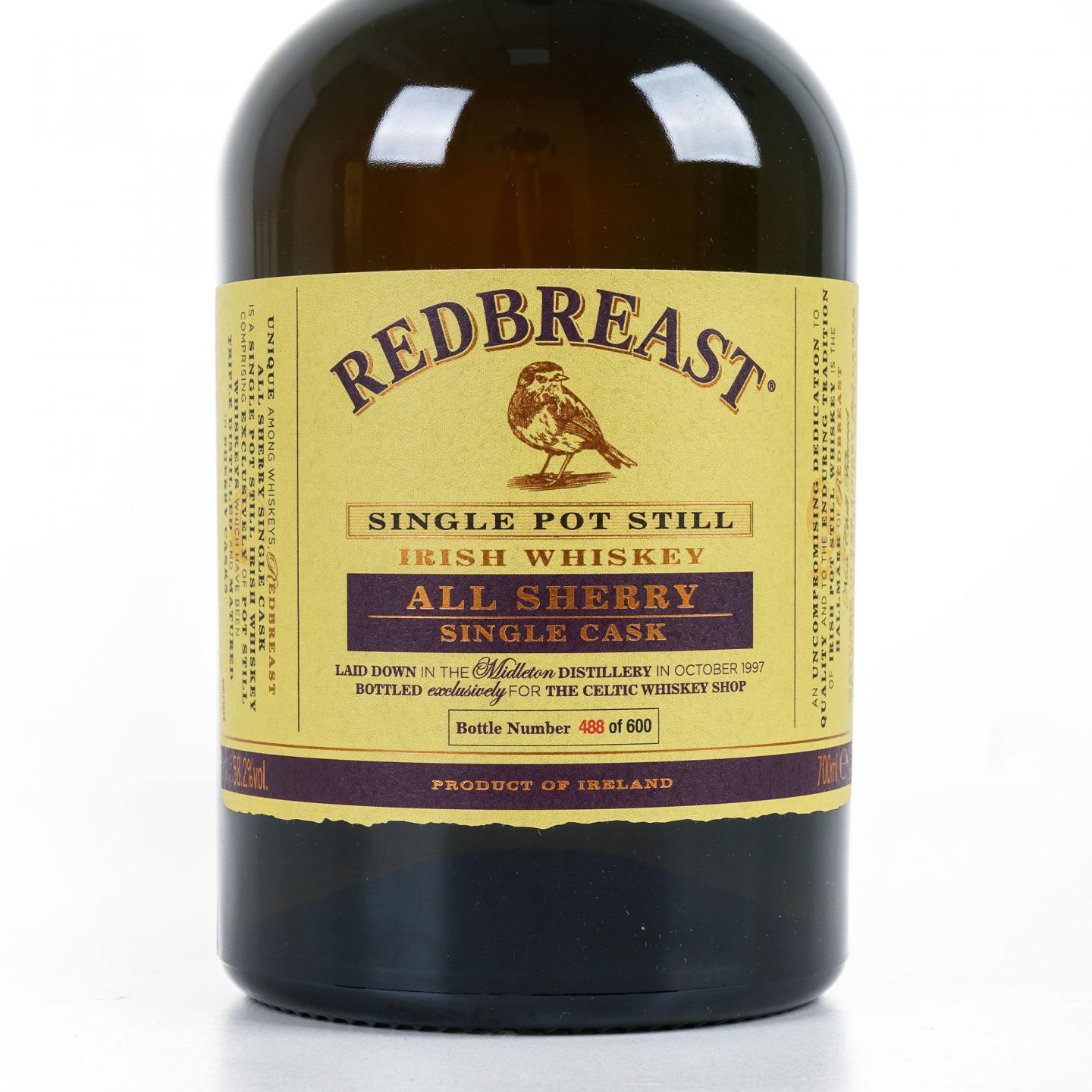Redbreast 知更鸟 20年 1997 雪莉单桶 单壶威士忌