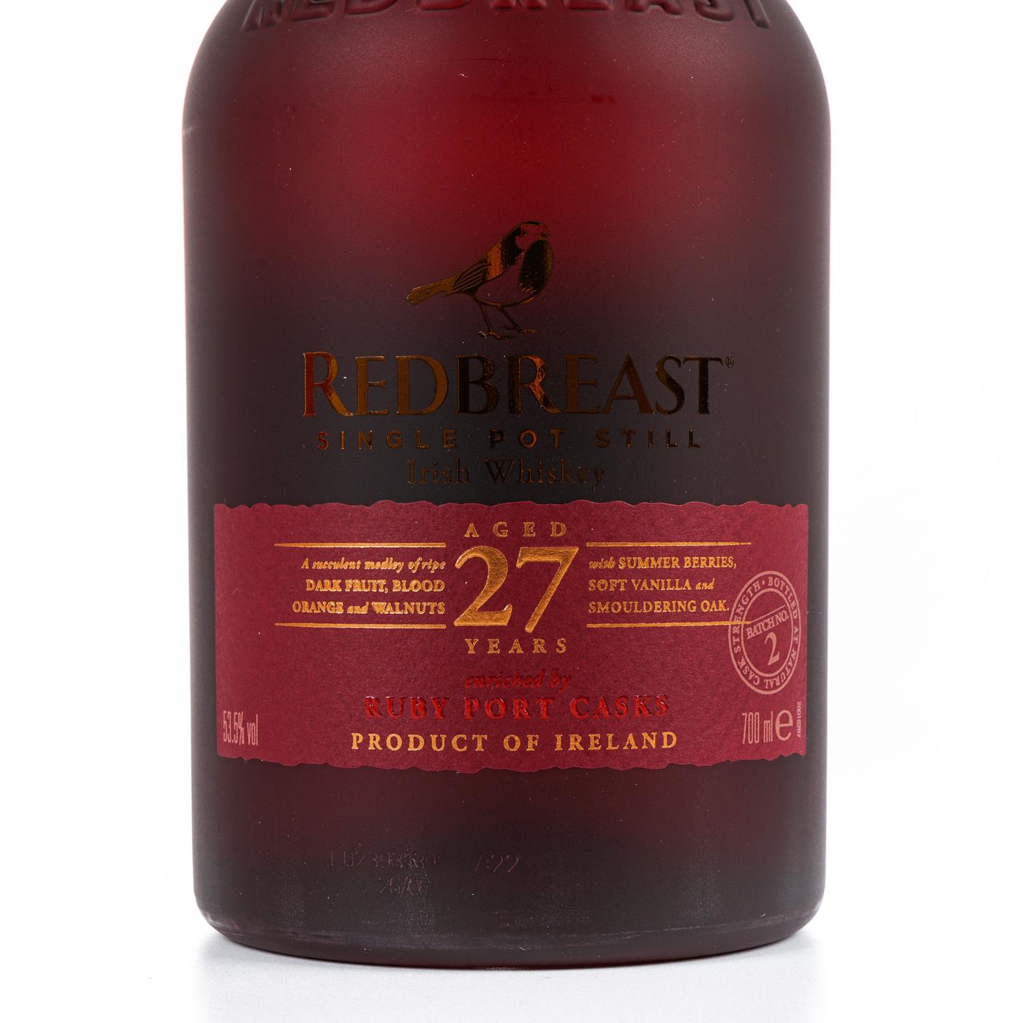 Redbreast 知更鸟 27年 第二版