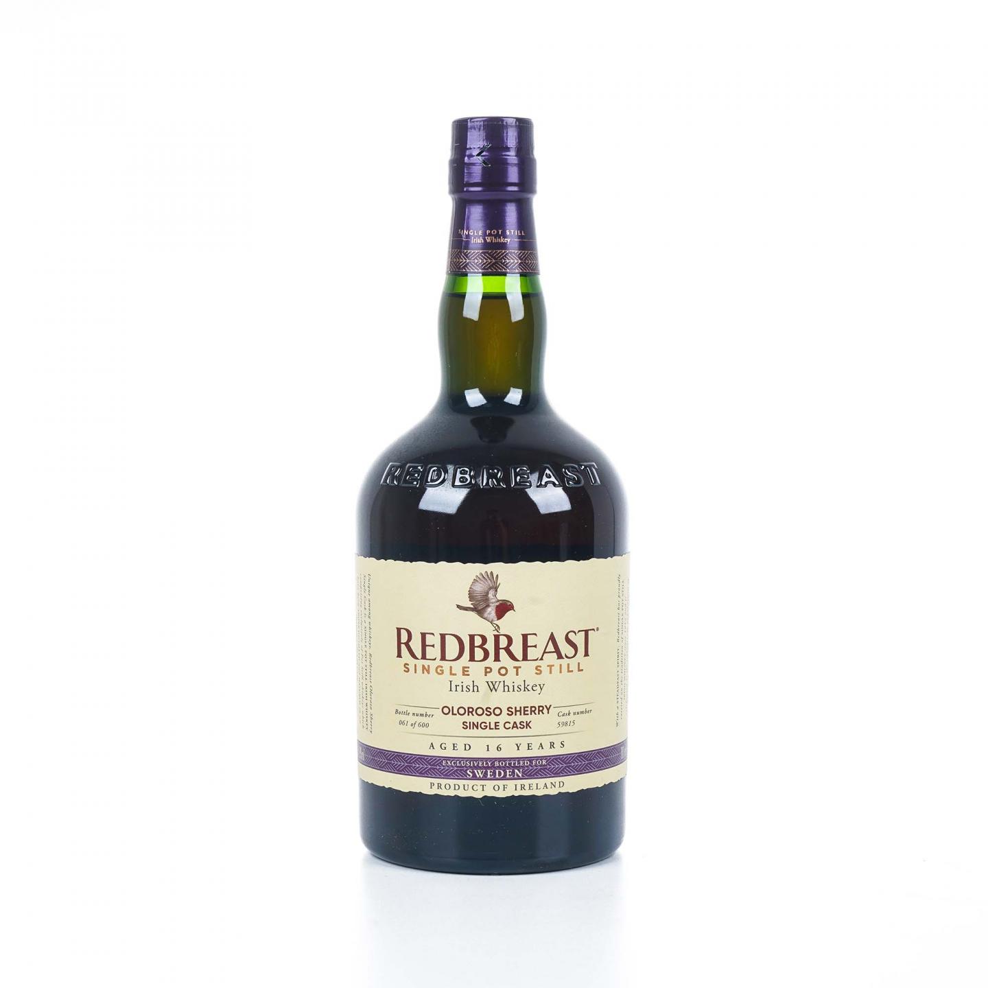 Redbreast 知更鸟 16年 2004 雪莉单桶 单壶威士忌
