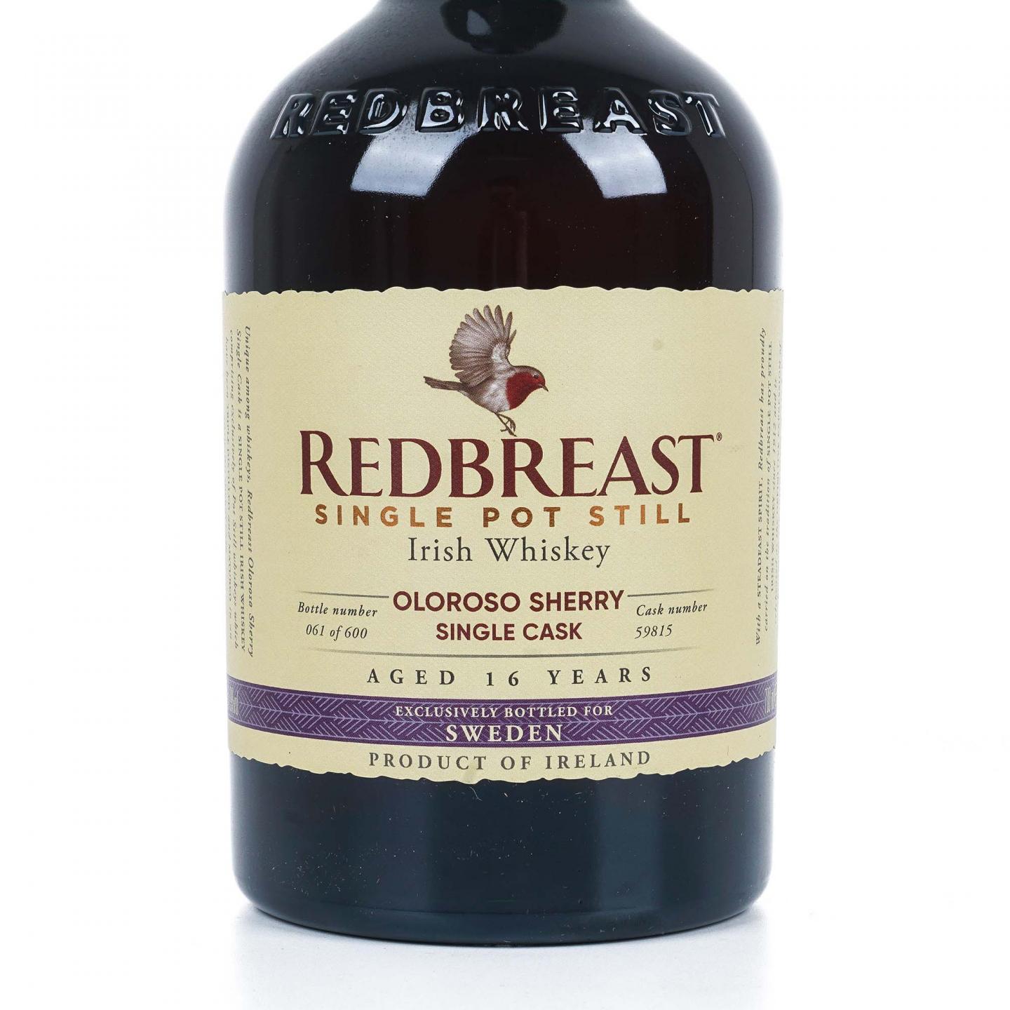 Redbreast 知更鸟 16年 2004 雪莉单桶 单壶威士忌