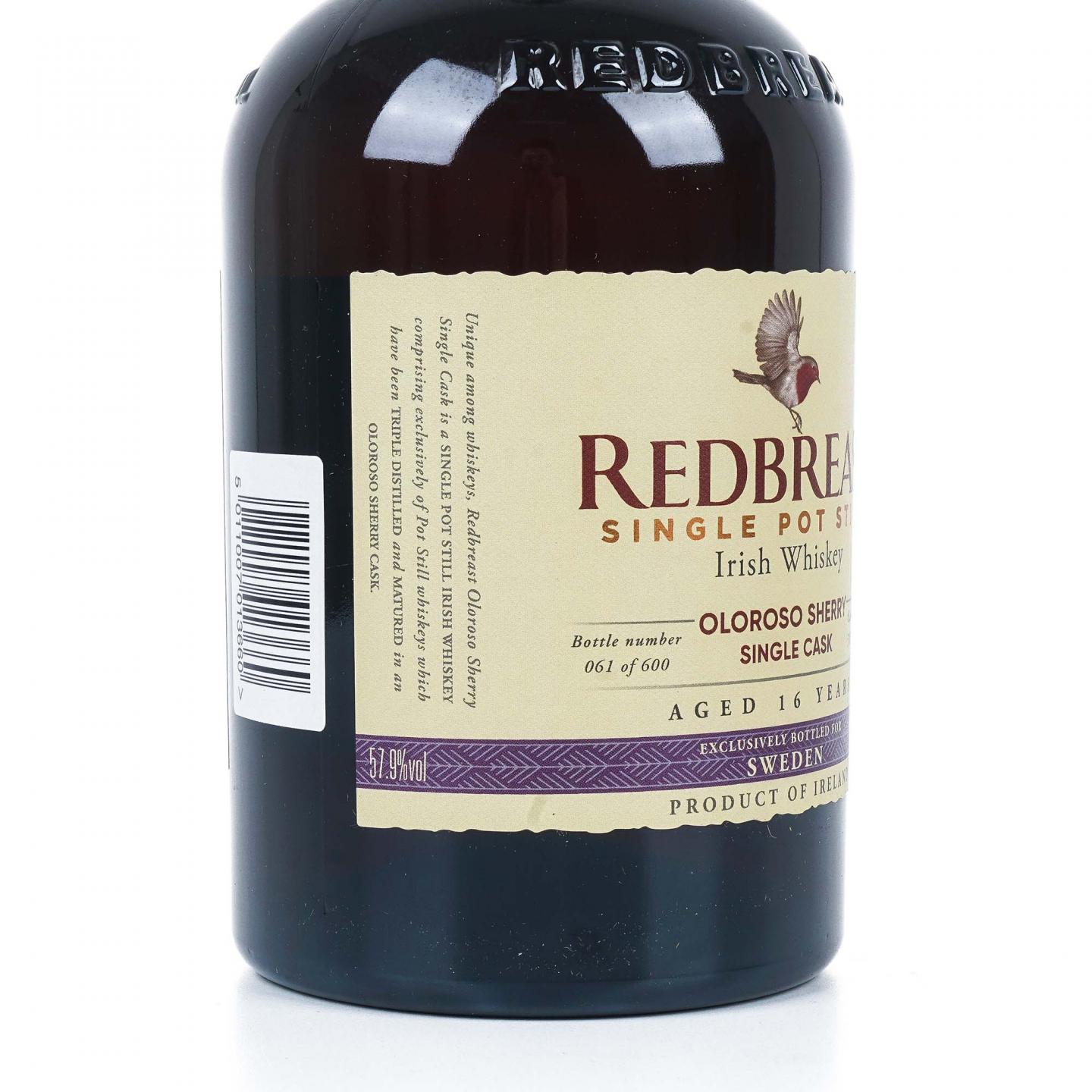 Redbreast 知更鸟 16年 2004 雪莉单桶 单壶威士忌