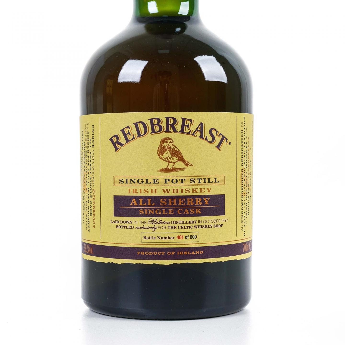 Redbreast 知更鸟 20年 1997 雪莉单桶 单壶威士忌