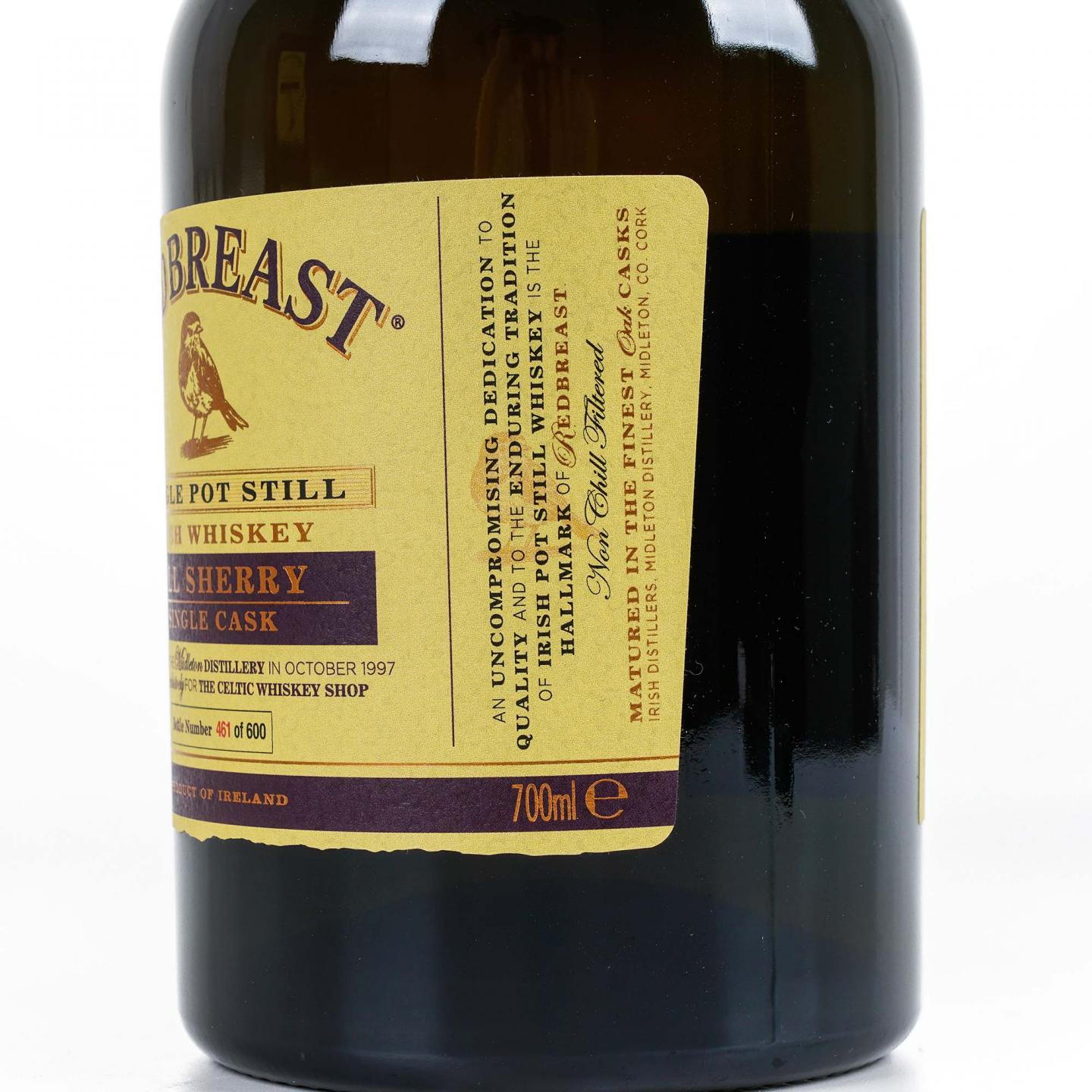 Redbreast 知更鸟 20年 1997 雪莉单桶 单壶威士忌