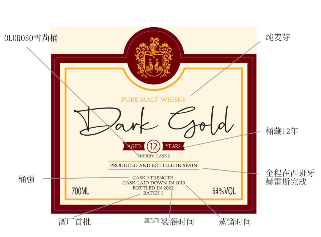 达克歌德12年(桶强)纯麦威士忌（口粮）
