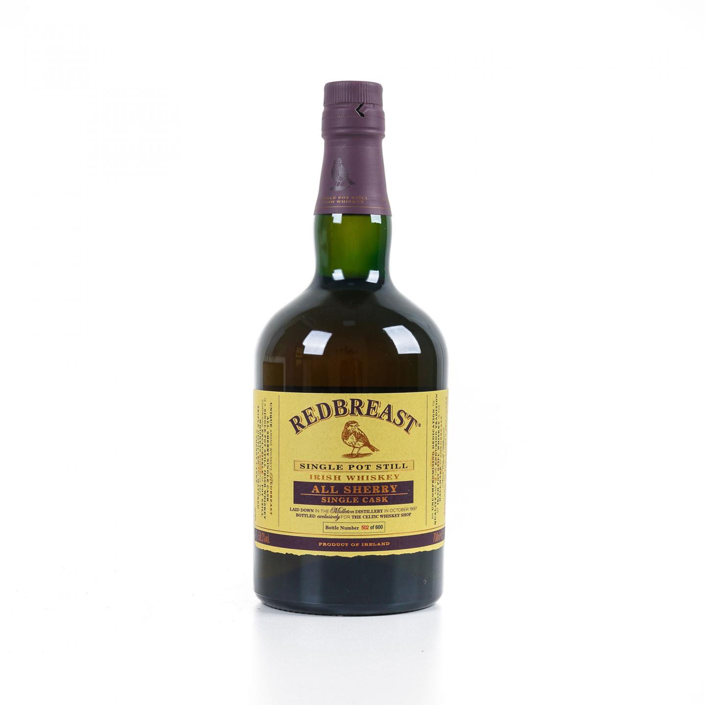 Redbreast 知更鸟 20年 1997 雪莉单桶 单壶威士忌
