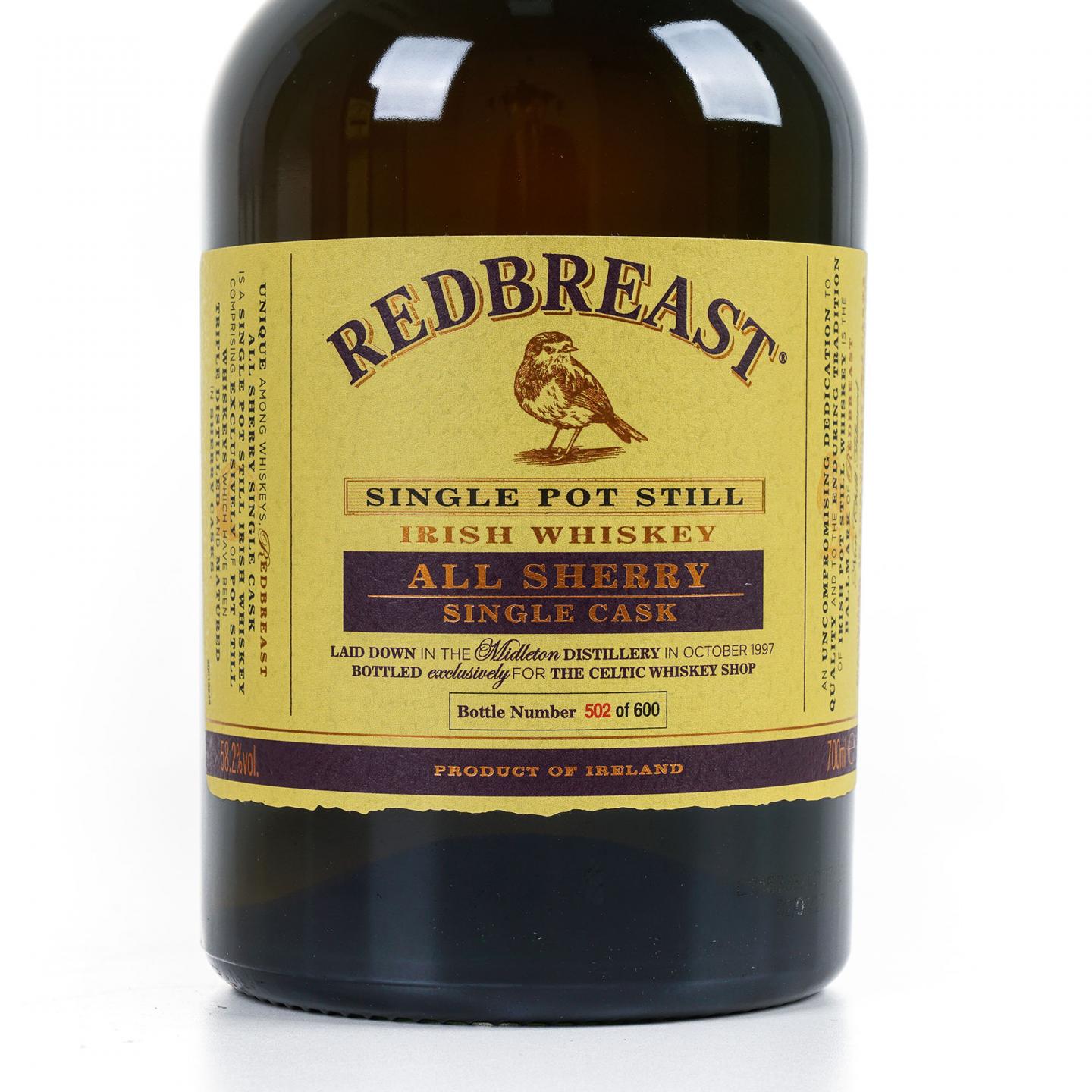 Redbreast 知更鸟 20年 1997 雪莉单桶 单壶威士忌