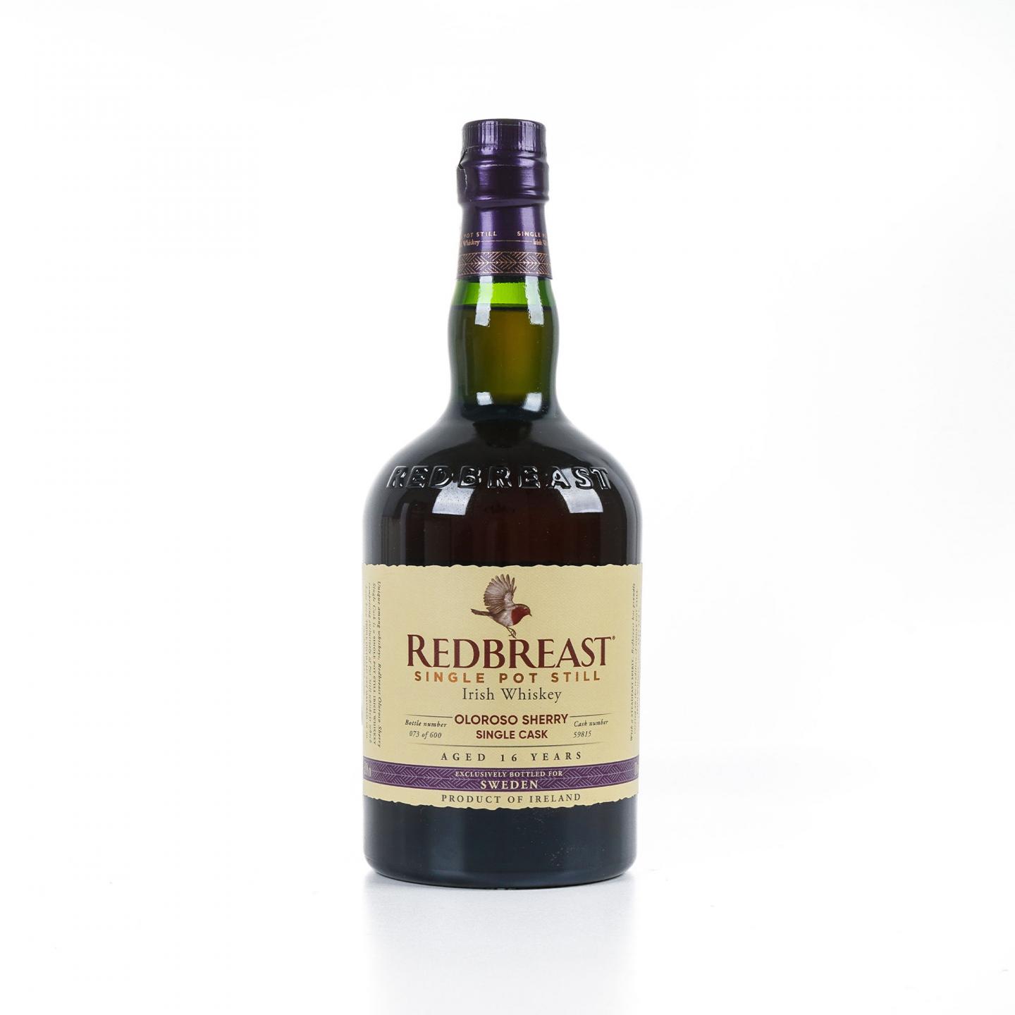Redbreast 知更鸟 16年 2004 雪莉单桶 单壶威士忌