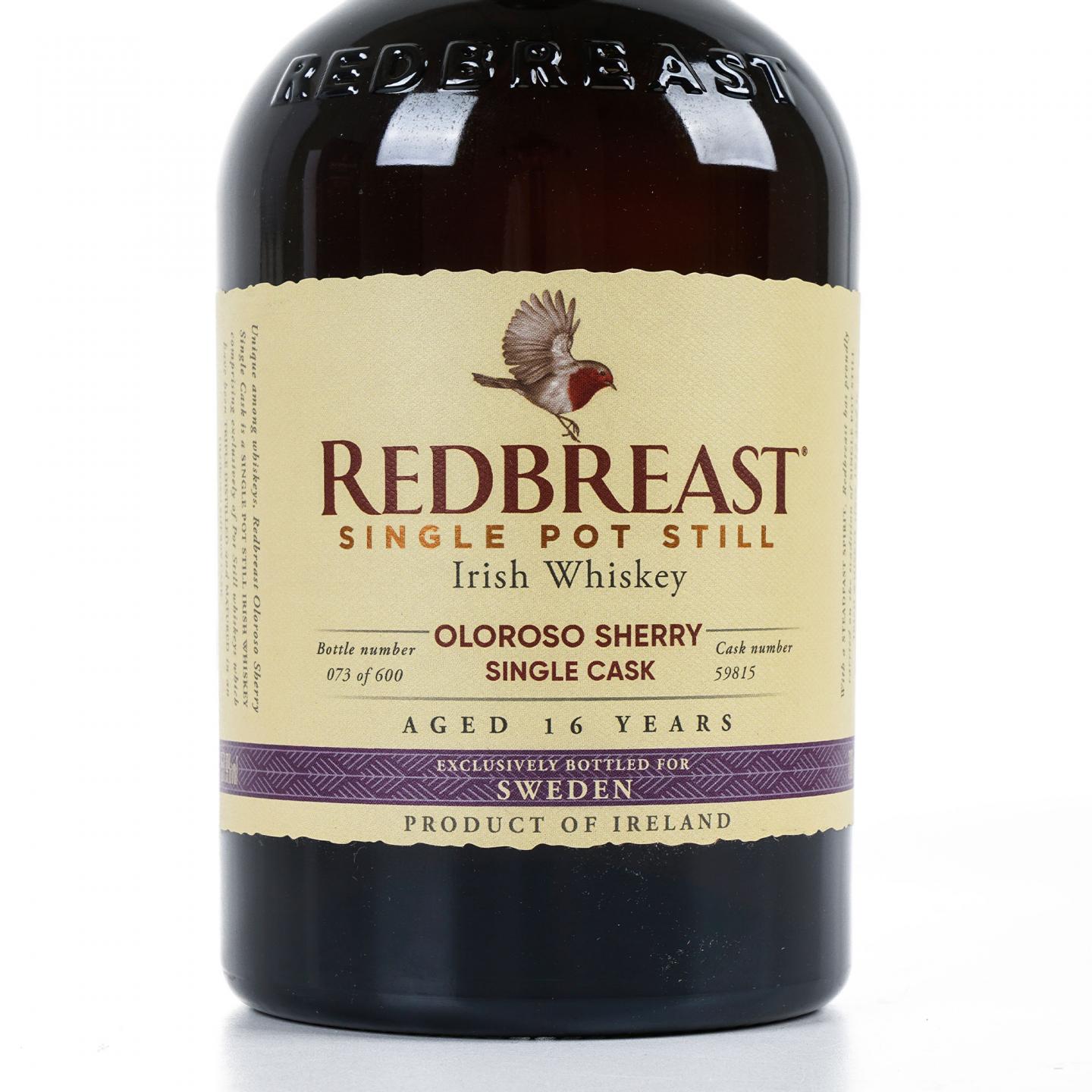 Redbreast 知更鸟 16年 2004 雪莉单桶 单壶威士忌