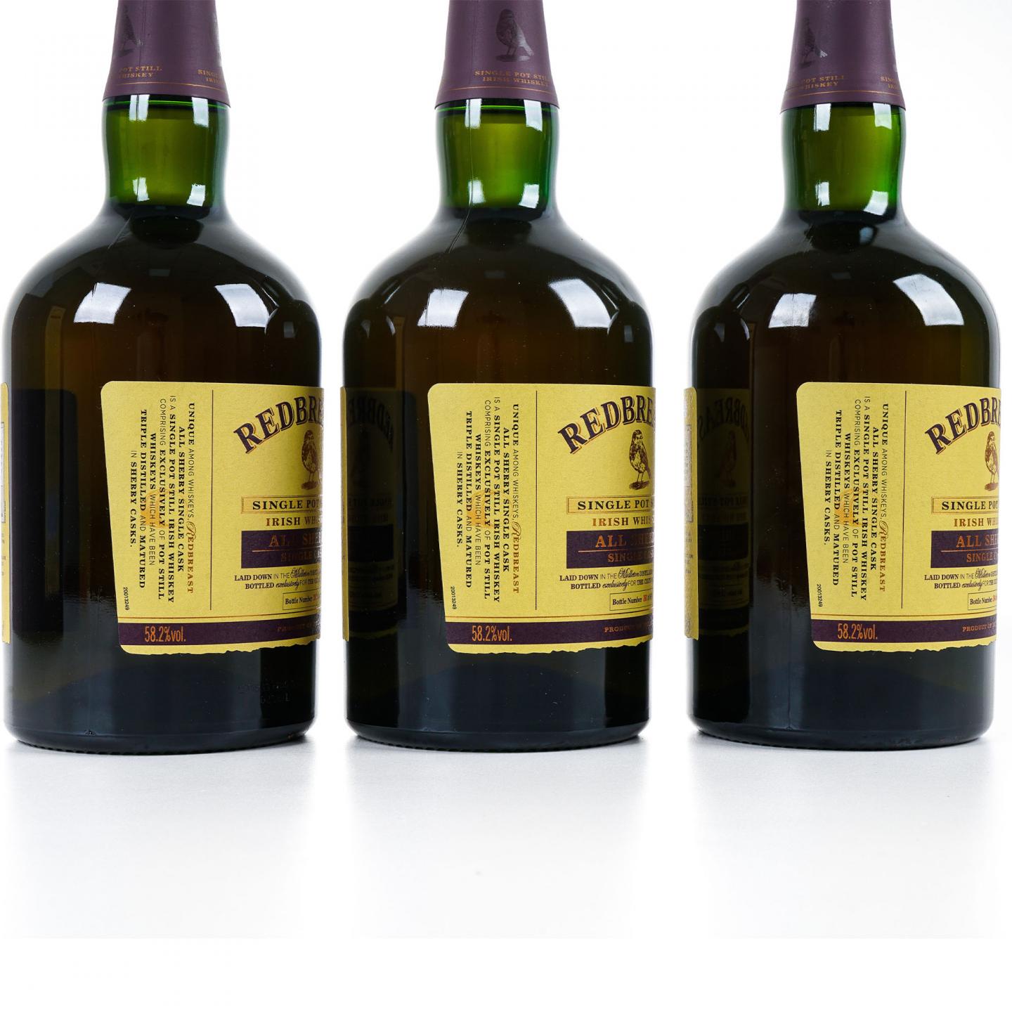 Redbreast 知更鸟 1997 雪莉单桶 单壶威士忌 3支组