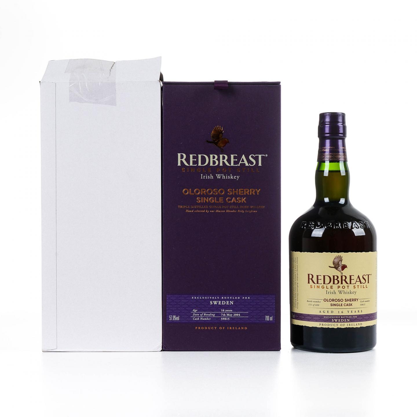 Redbreast 知更鸟 16年 2004 雪莉单桶 单壶威士忌
