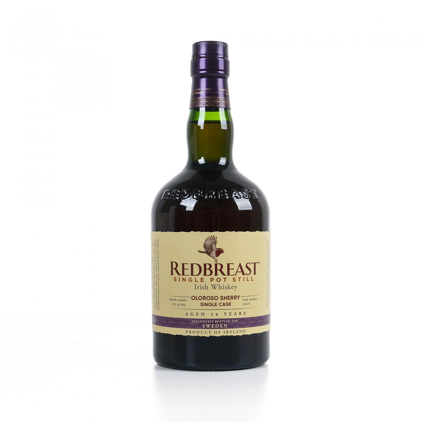 Redbreast 知更鸟 16年 2004 雪莉单桶 单壶威士忌