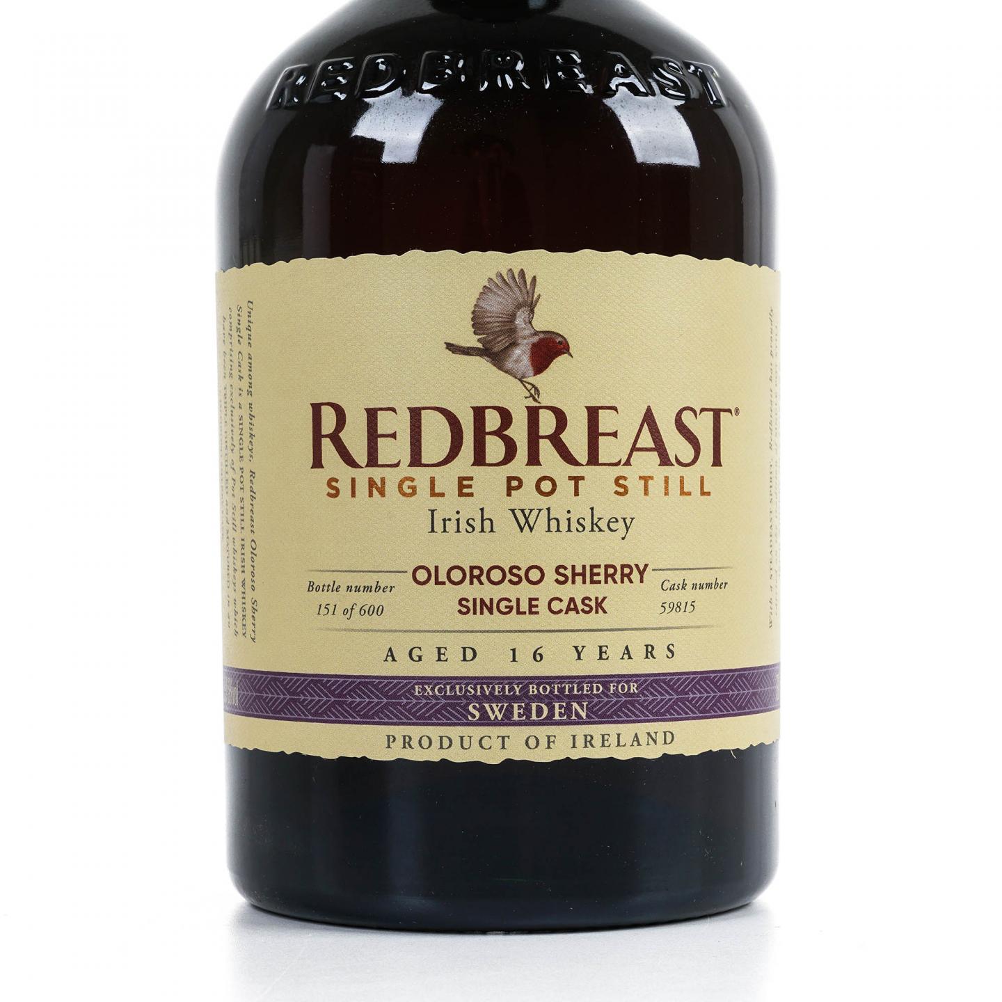 Redbreast 知更鸟 16年 2004 雪莉单桶 单壶威士忌