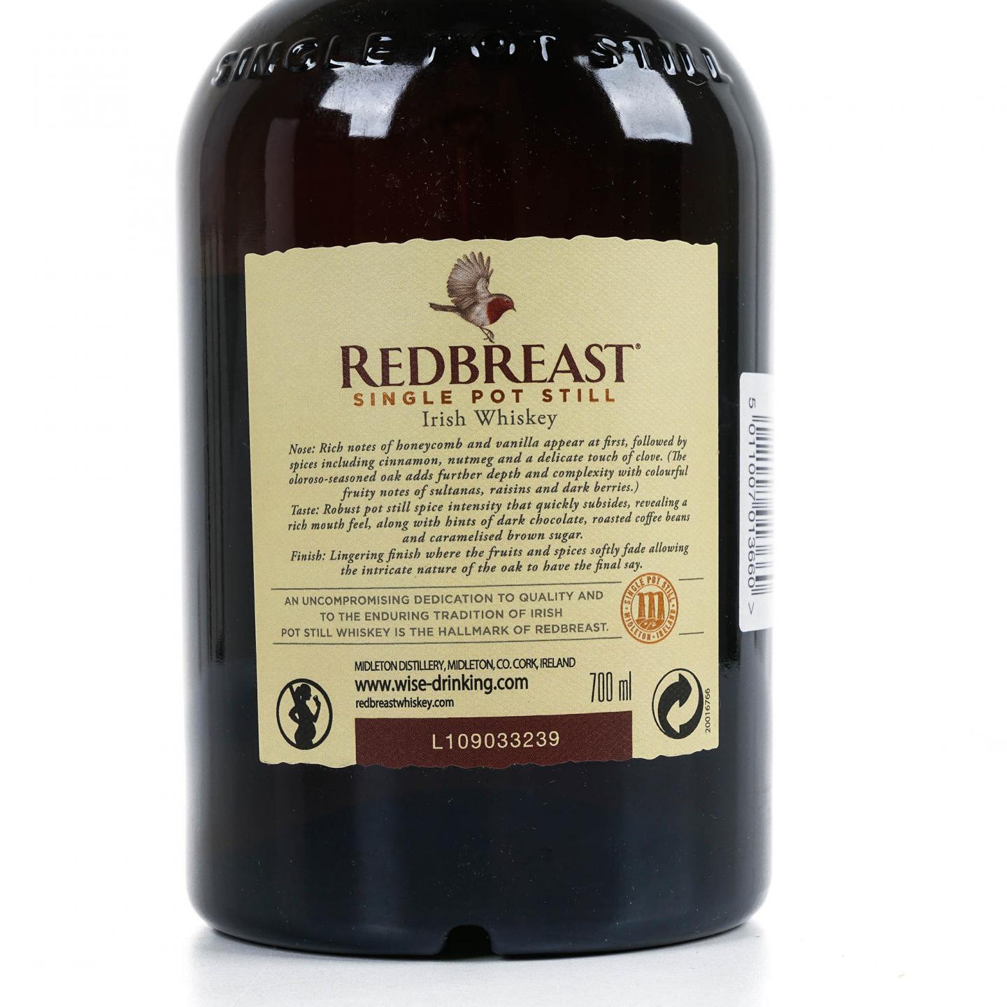 Redbreast 知更鸟 16年 2004 雪莉单桶 单壶威士忌