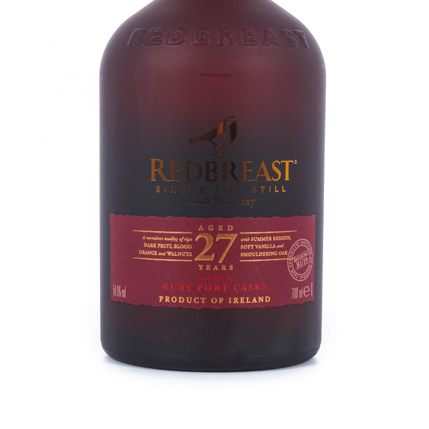 Redbreast 知更鸟 27年 首版 2019