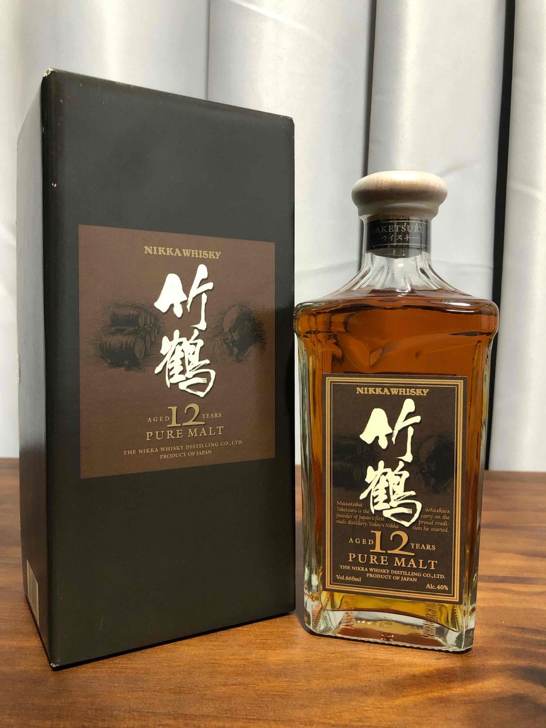 竹鹤12 PURE MALT角瓶