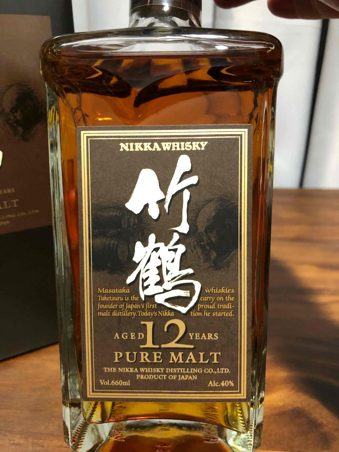 竹鹤12 PURE MALT角瓶