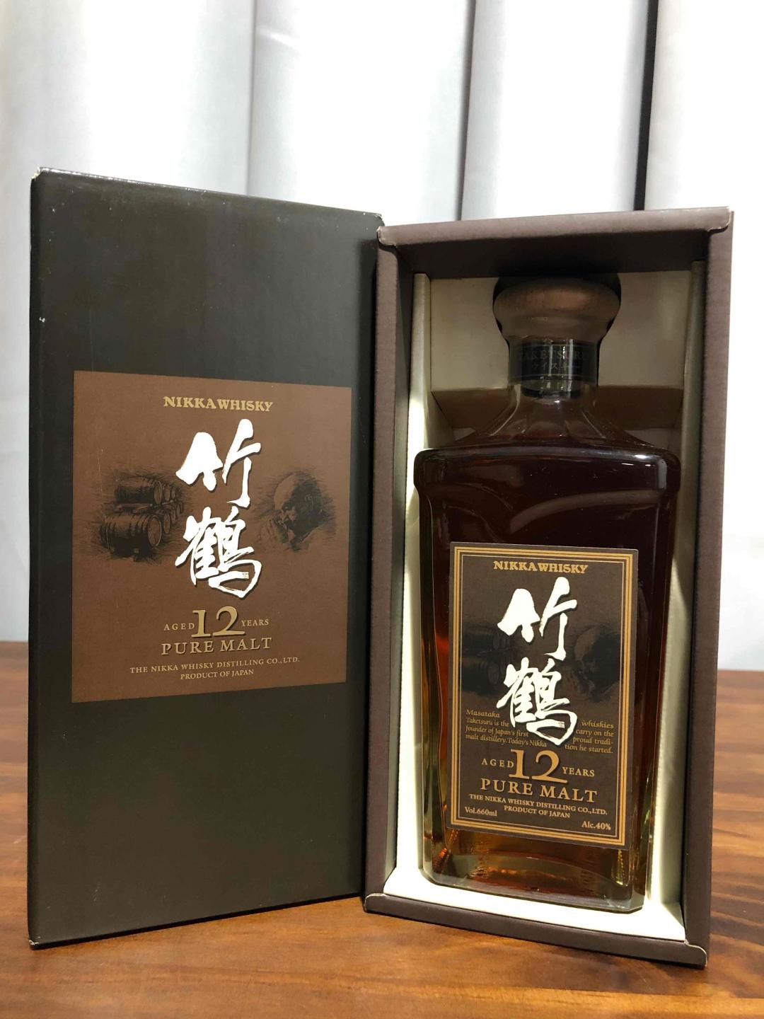 竹鹤12 PURE MALT角瓶