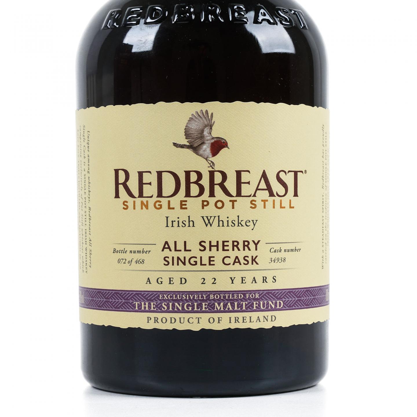 Redbreast 知更鸟 22年 1997-2021 雪莉风味桶