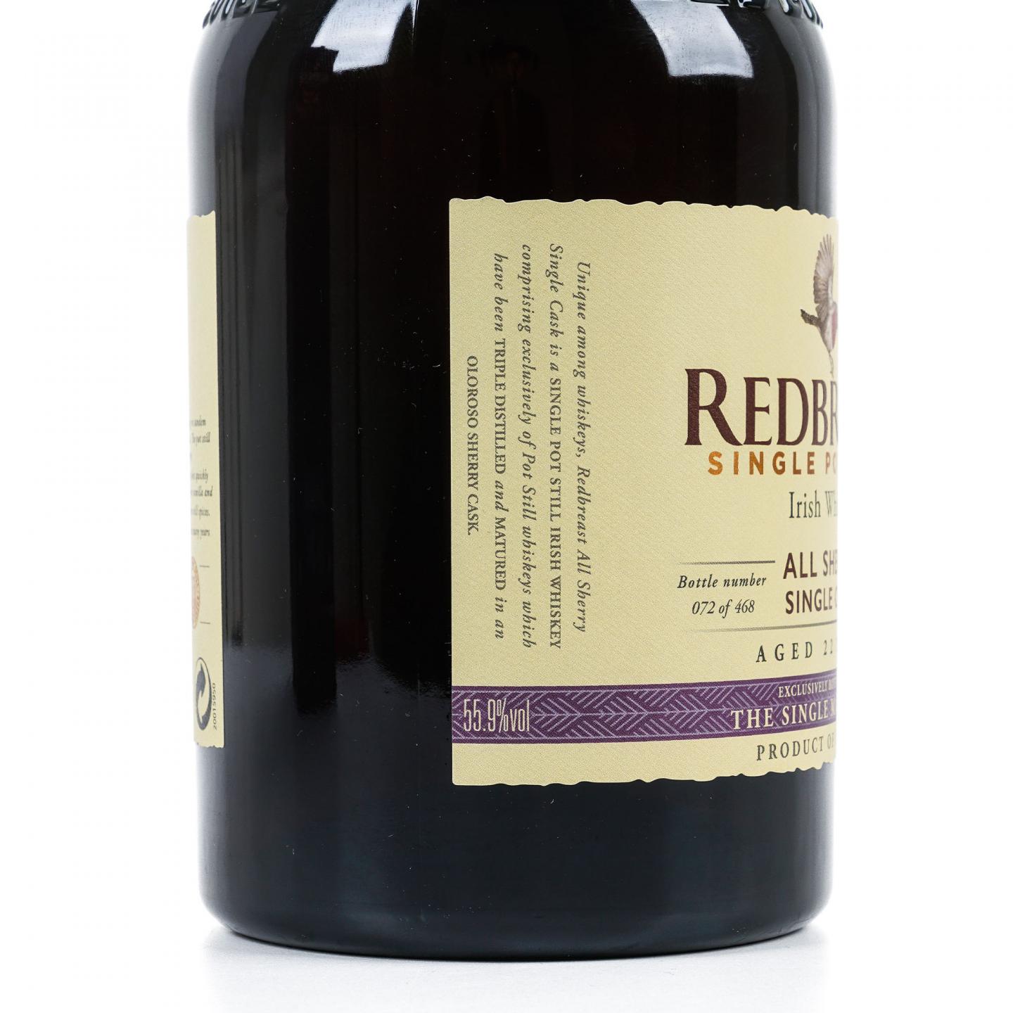 Redbreast 知更鸟 22年 1997-2021 雪莉风味桶