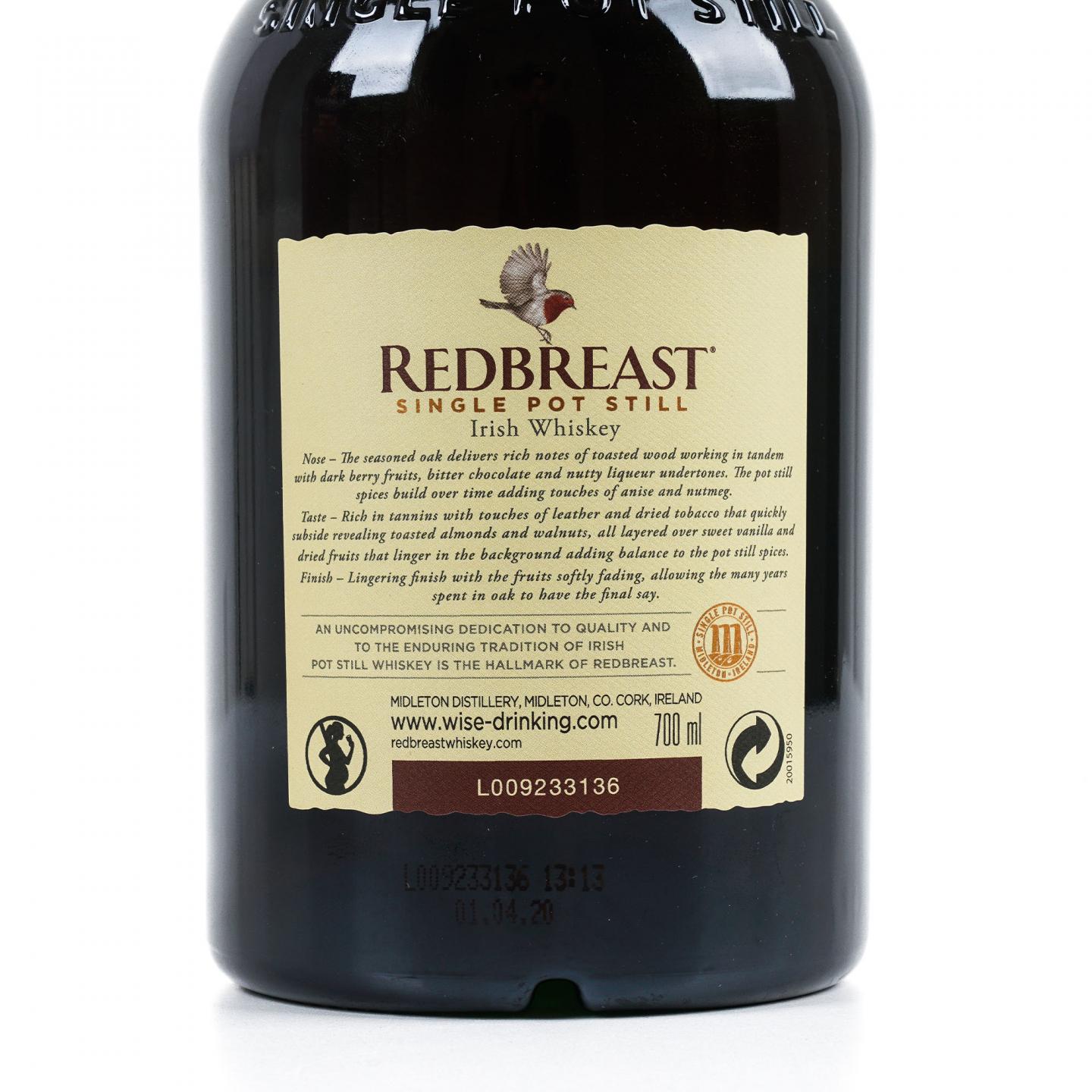 Redbreast 知更鸟 22年 1997-2021 雪莉风味桶