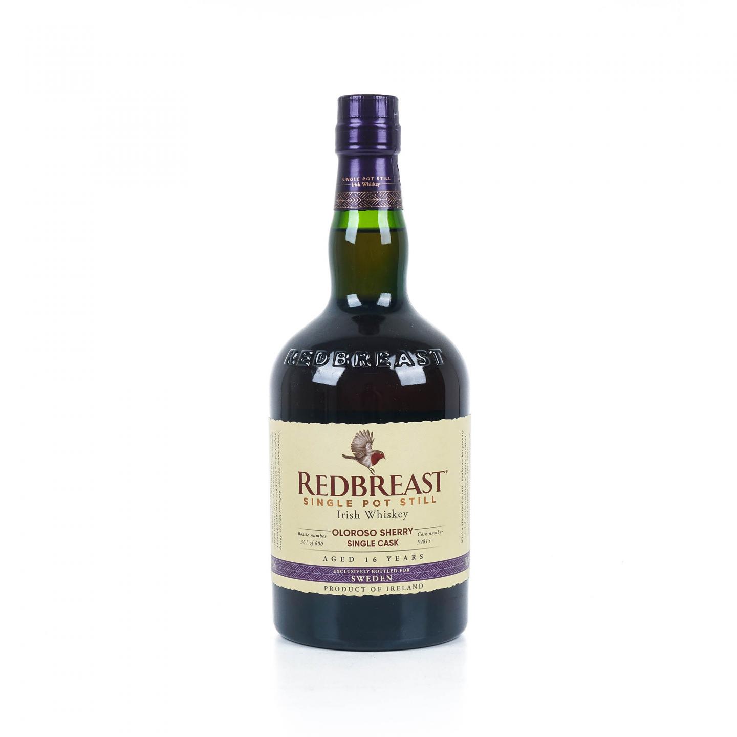 Redbreast 知更鸟 16年 2004 雪莉单桶 单壶威士忌