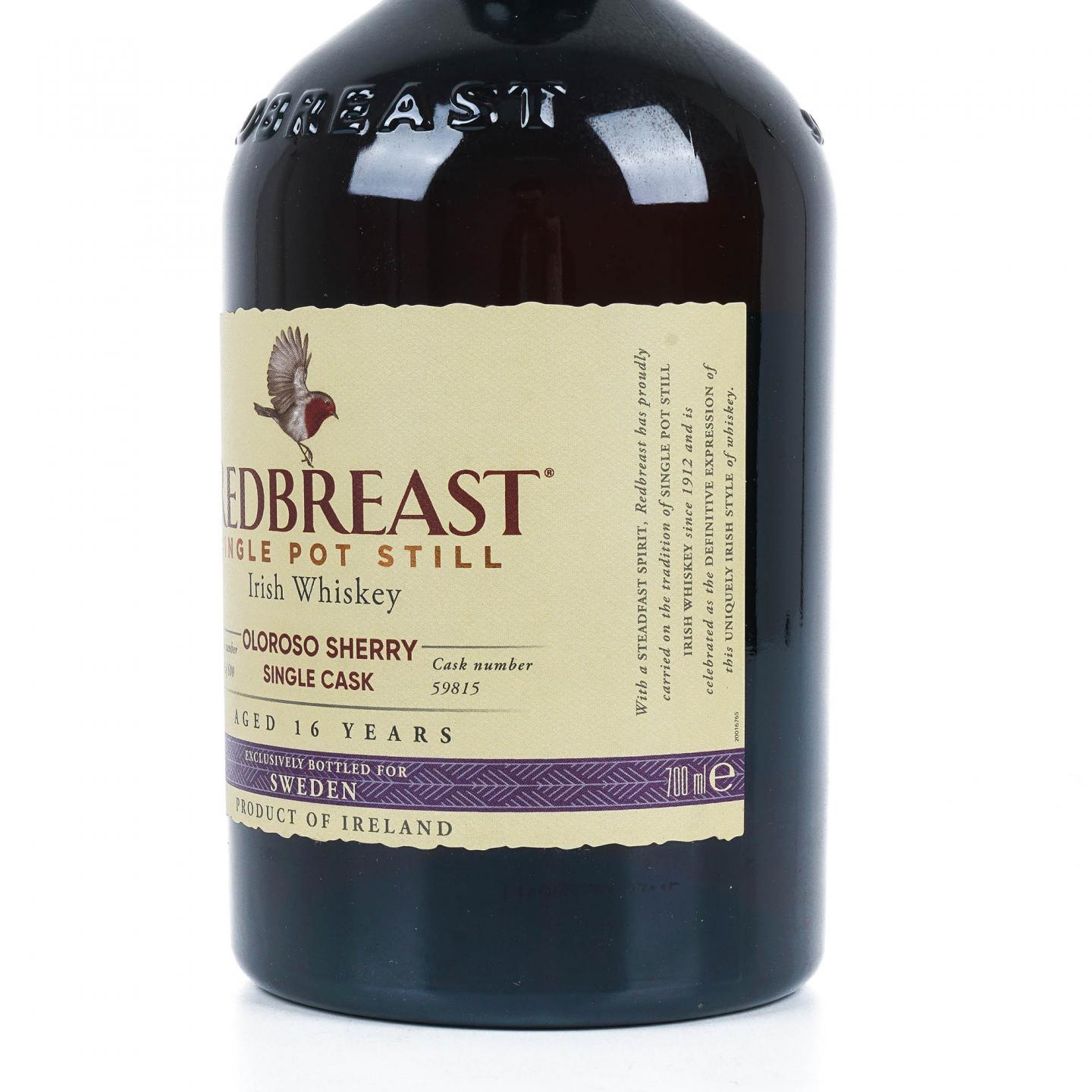 Redbreast 知更鸟 16年 2004 雪莉单桶 单壶威士忌