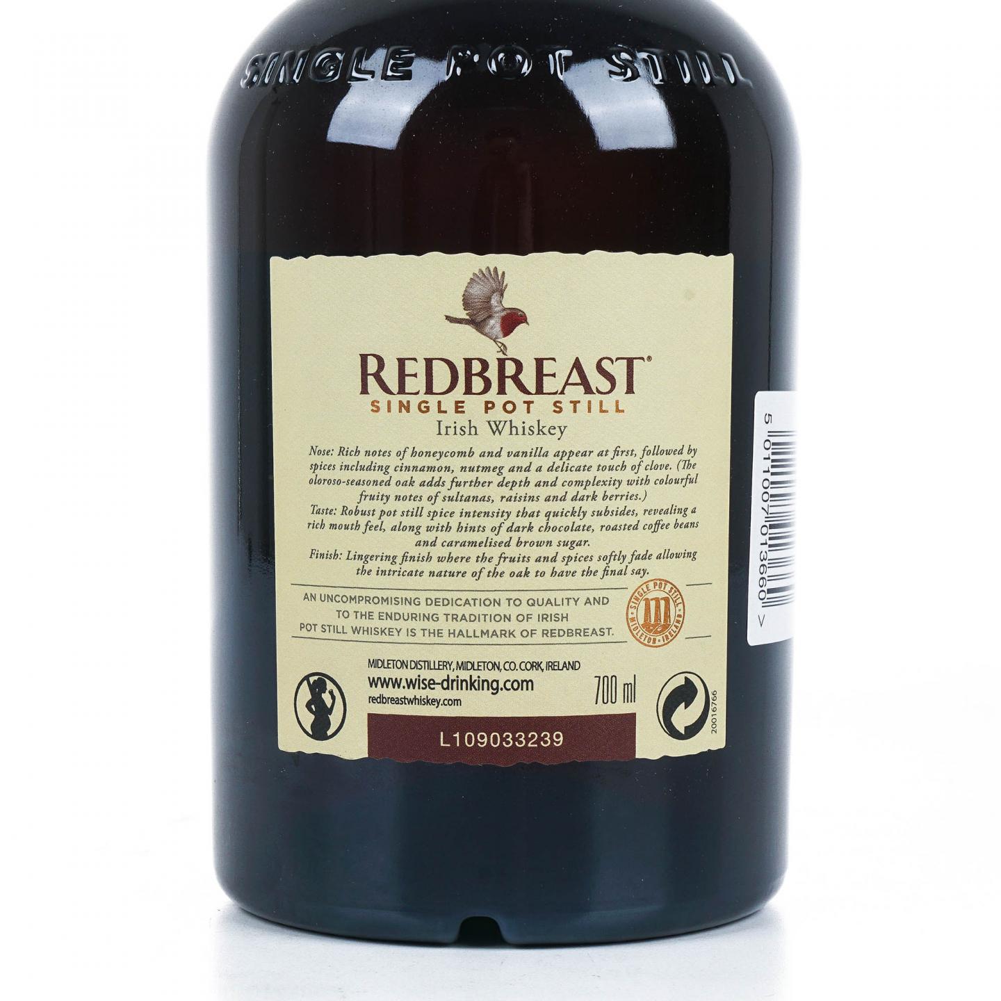 Redbreast 知更鸟 16年 2004 雪莉单桶 单壶威士忌