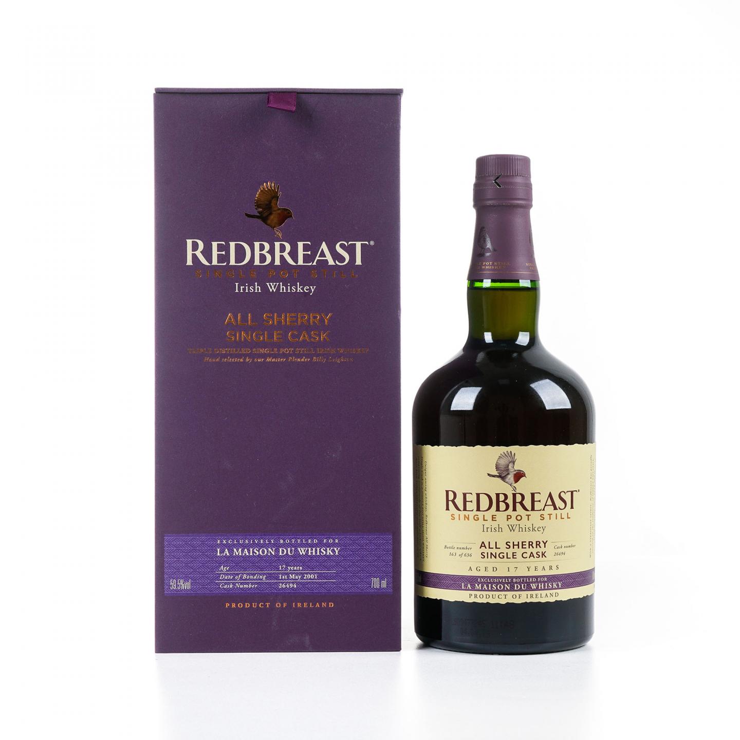 Redbreast 知更鸟 17年 2001 LMDW限定